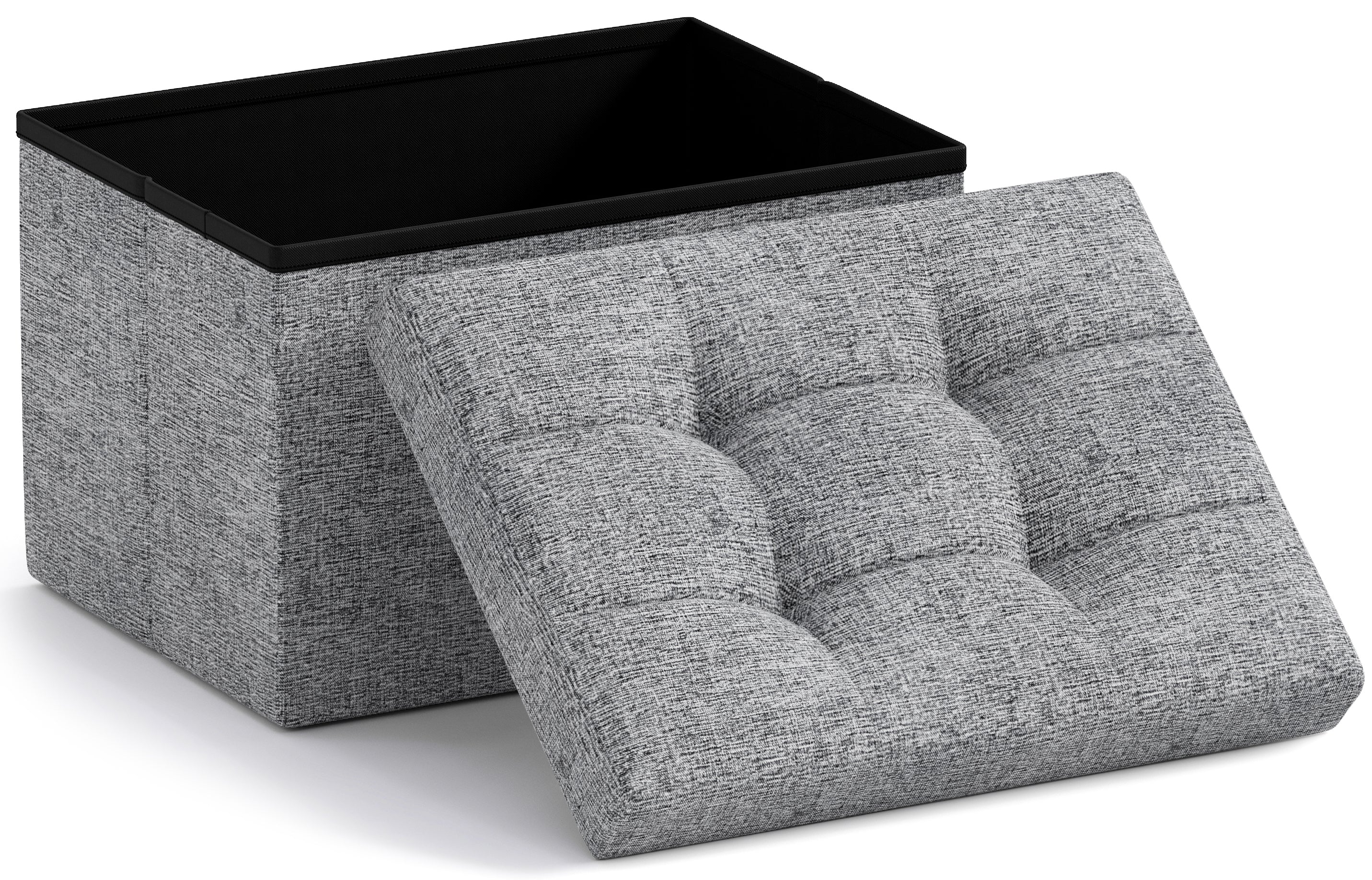 Ornavo Home Foldable Small Rectangle Storage Ottoman - 12 x 16 x 12