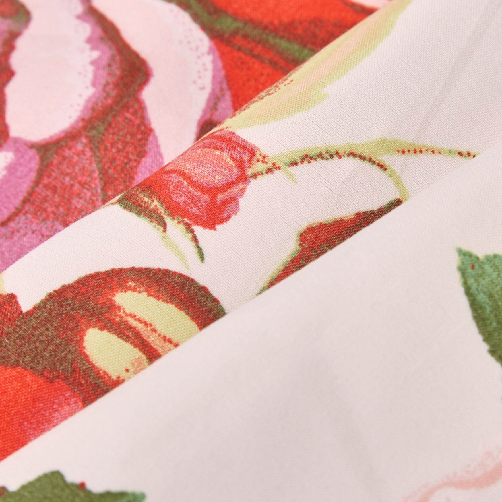 Set of 4-Pieces Romantic Roses Pink Floral Dining Table Napkins 18" x 18" (879)