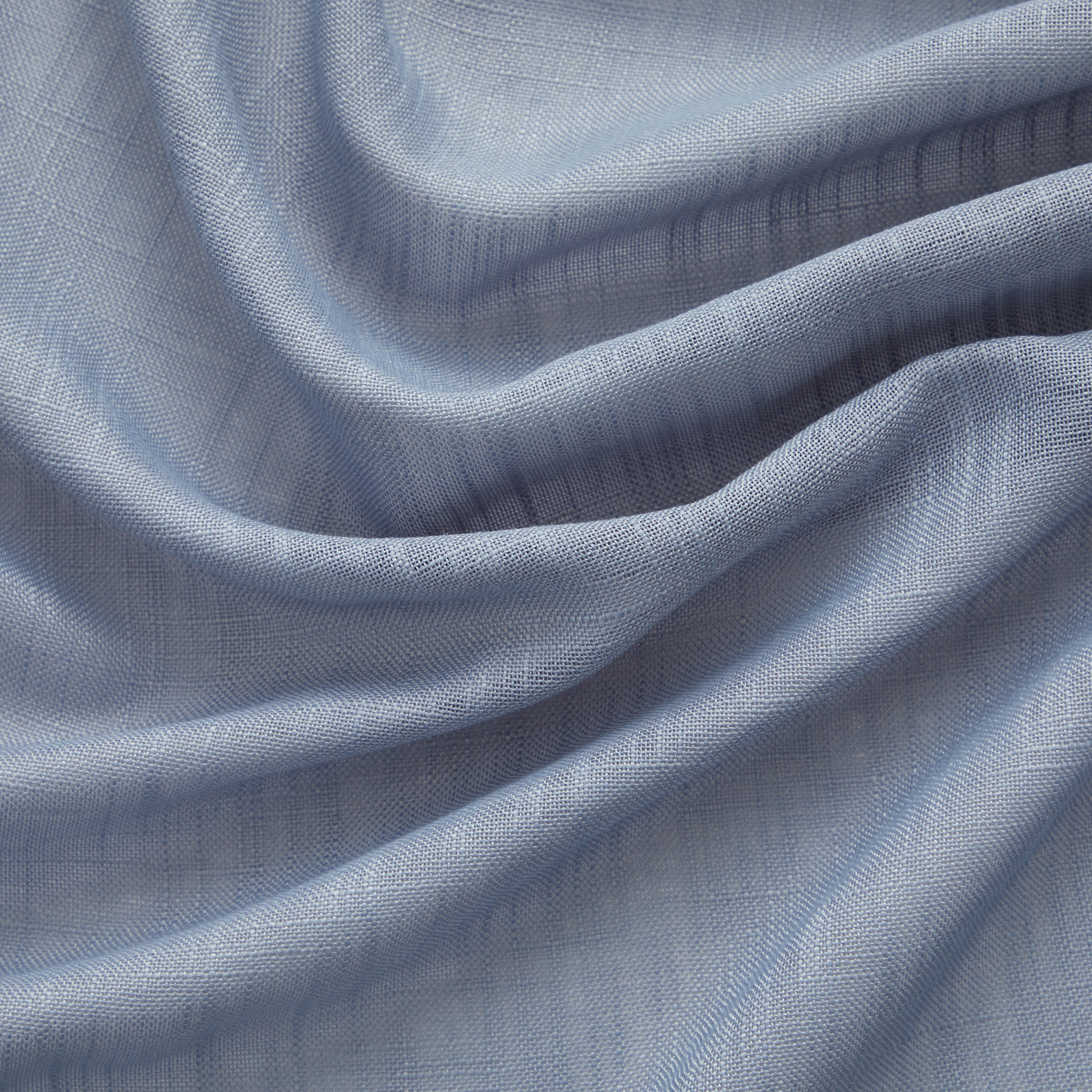 Privacy Faux Linen Textured Semi Sheer Curtain Panels