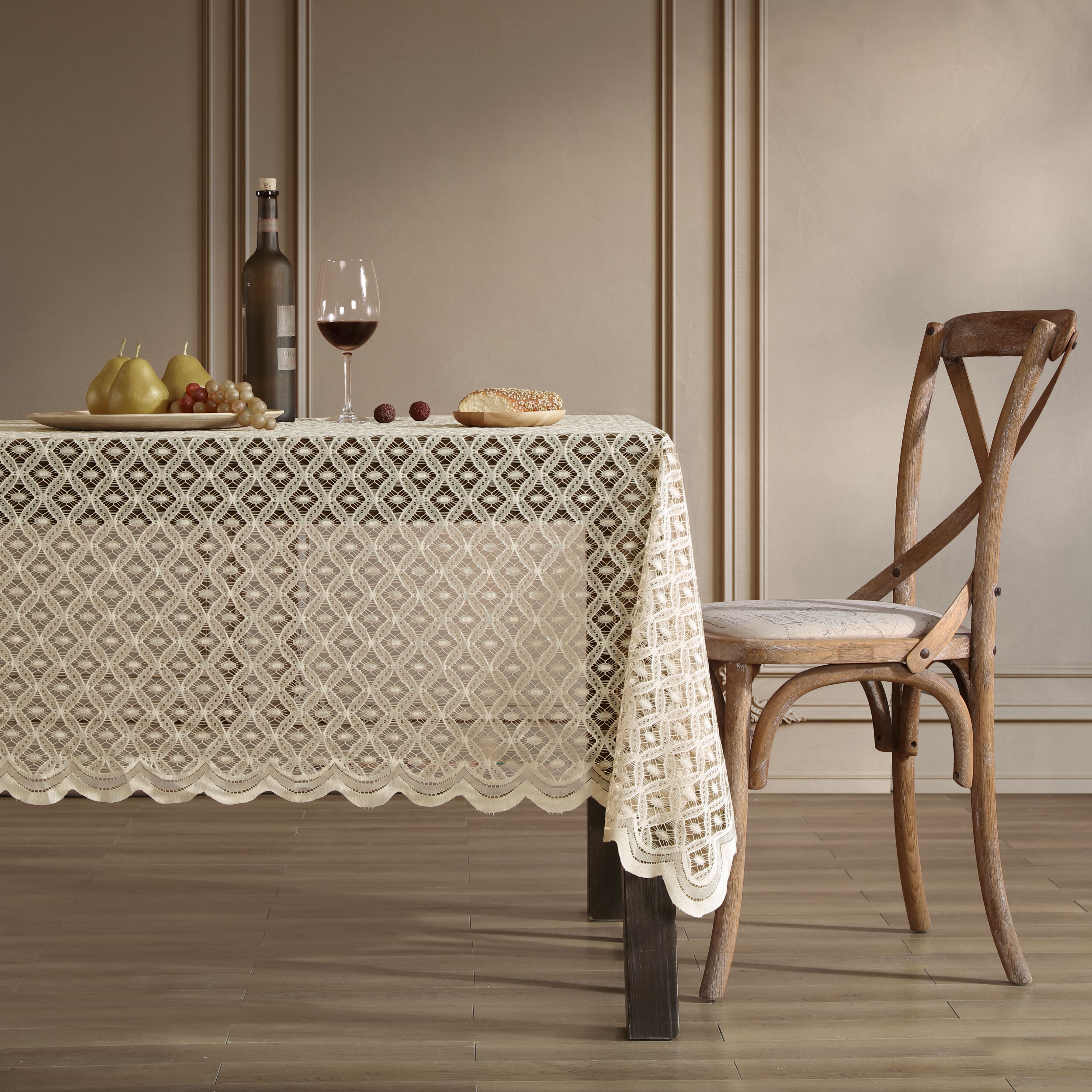 Alona Lace Fabric Tablecloth