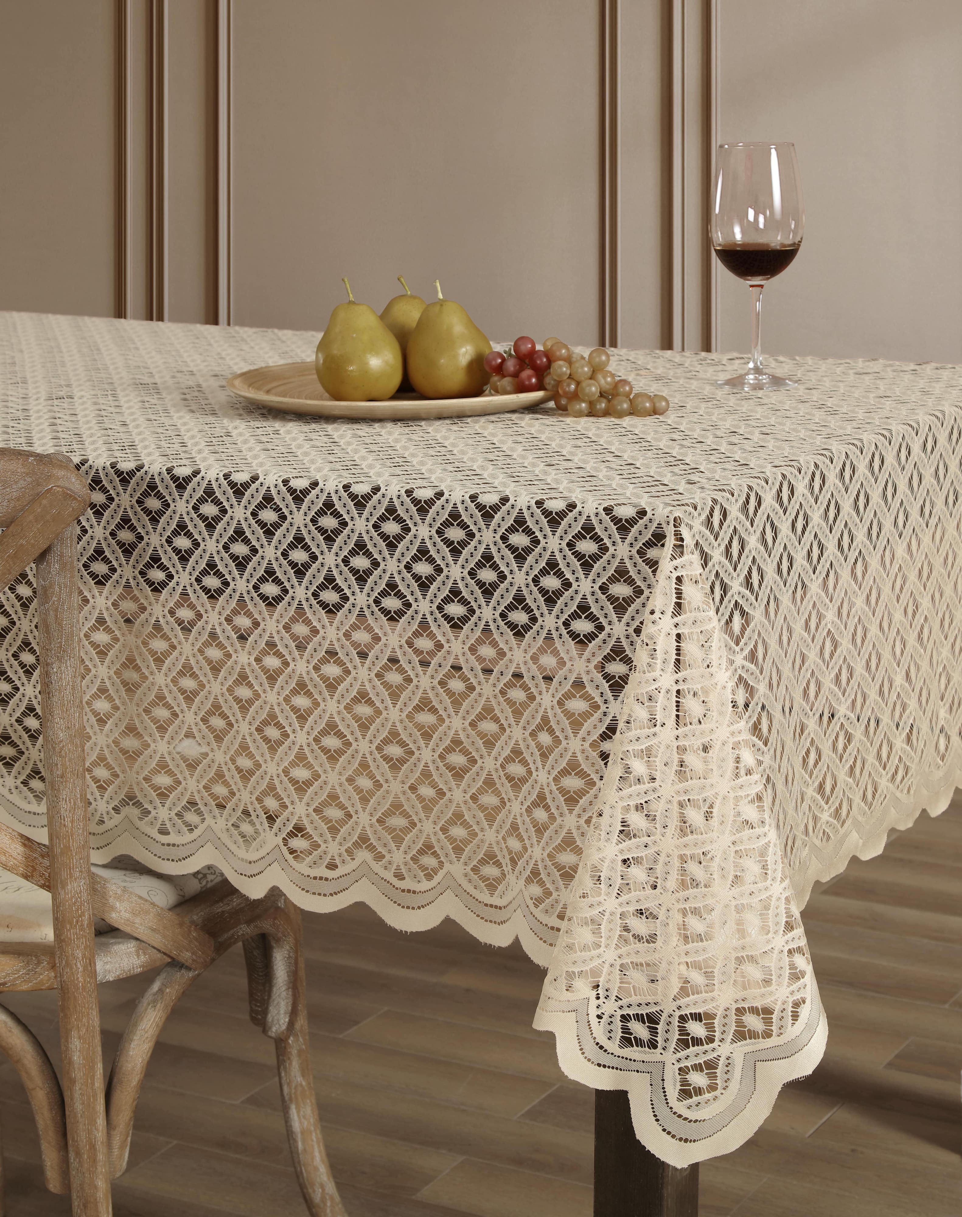 Alona Lace Fabric Tablecloth
