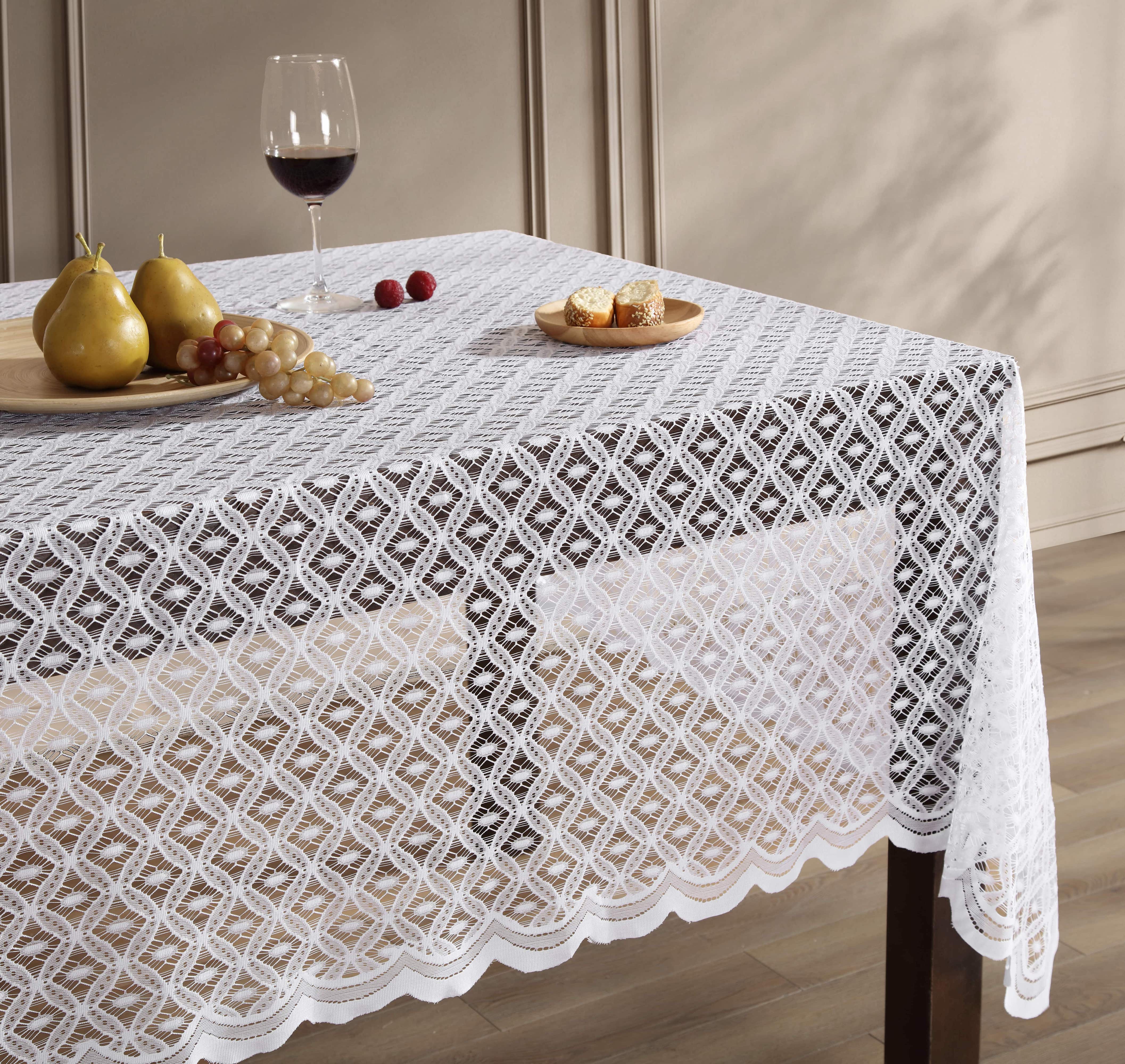 Alona Lace Fabric Tablecloth