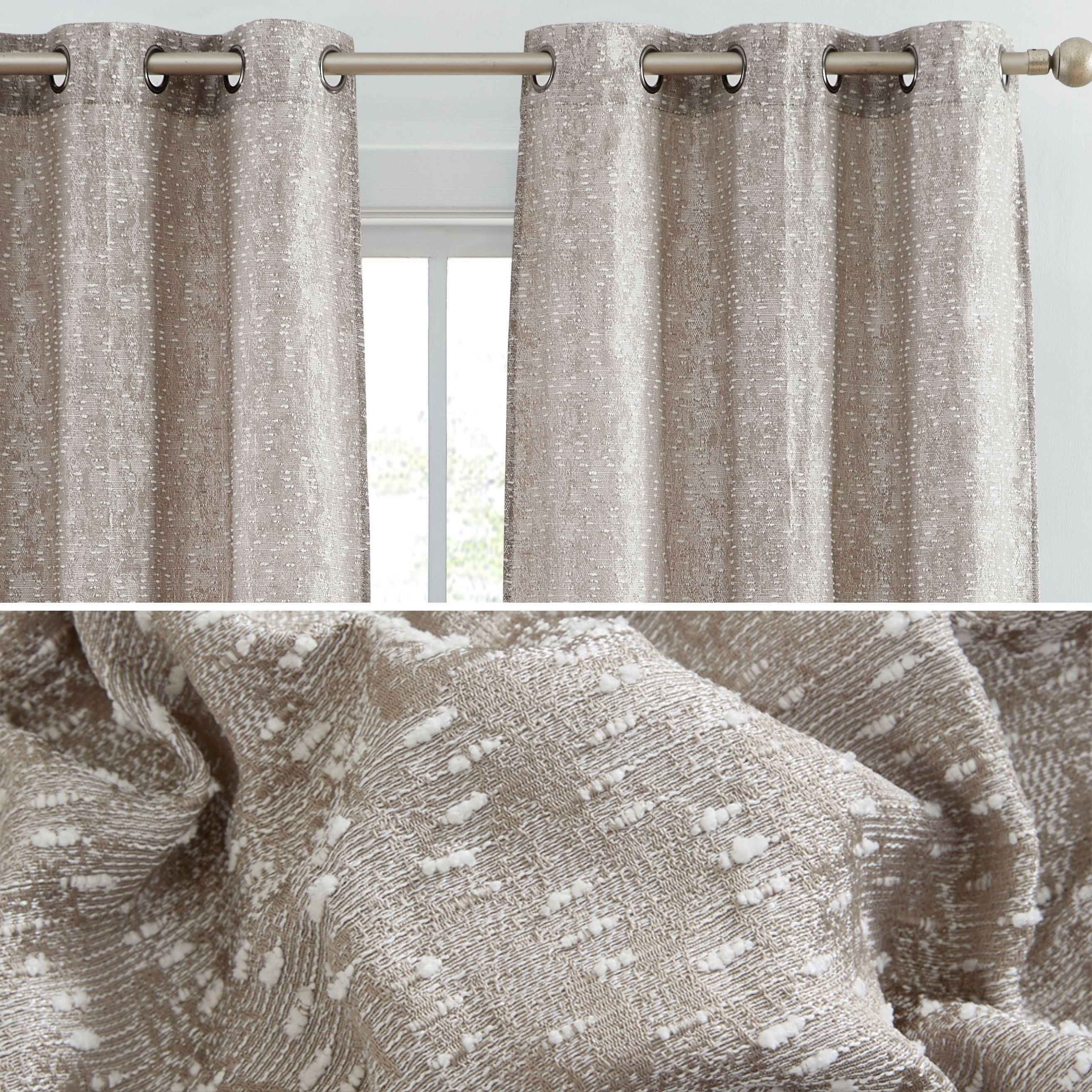 Avalon Jacquard Curtain Panels