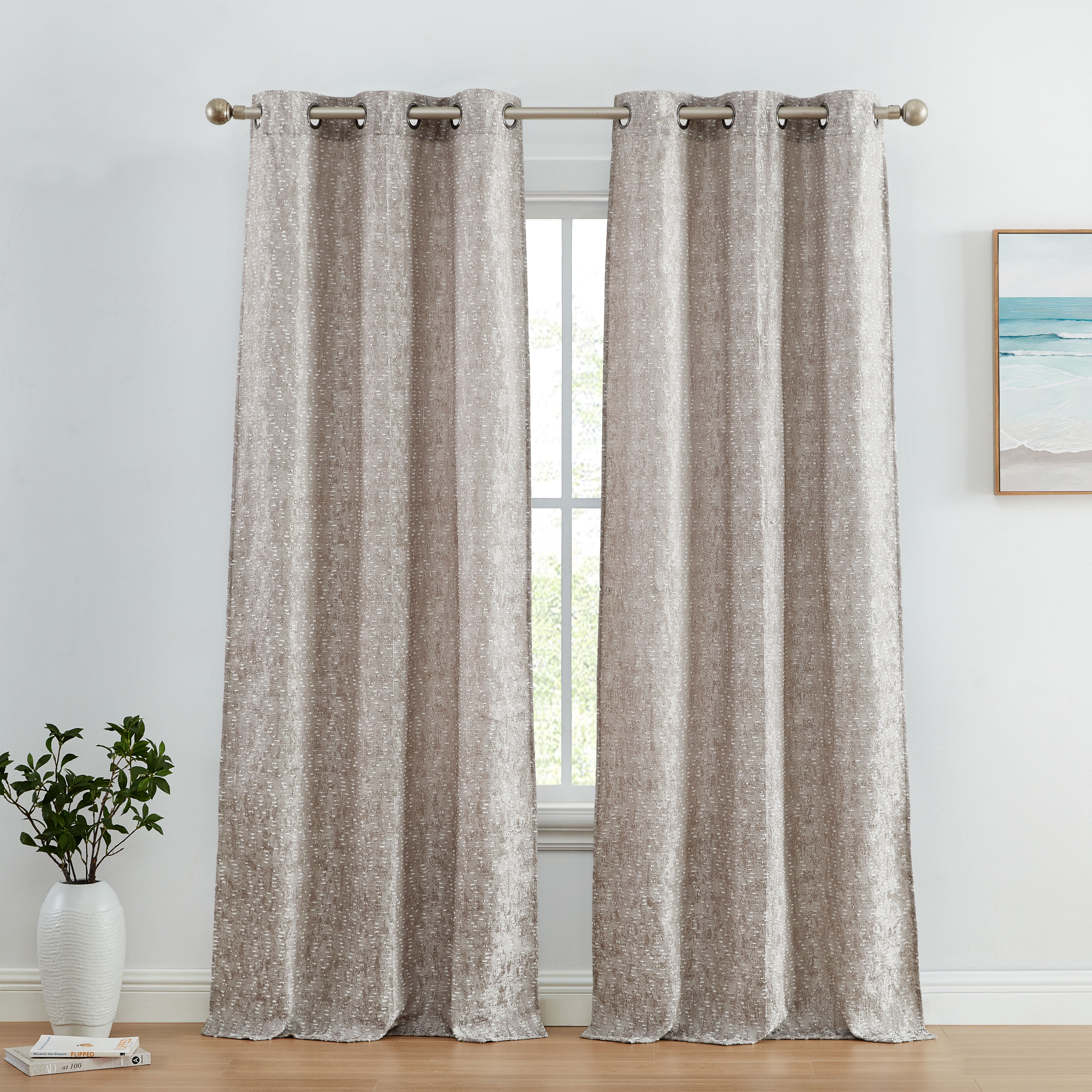 Avalon Jacquard Curtain Panels