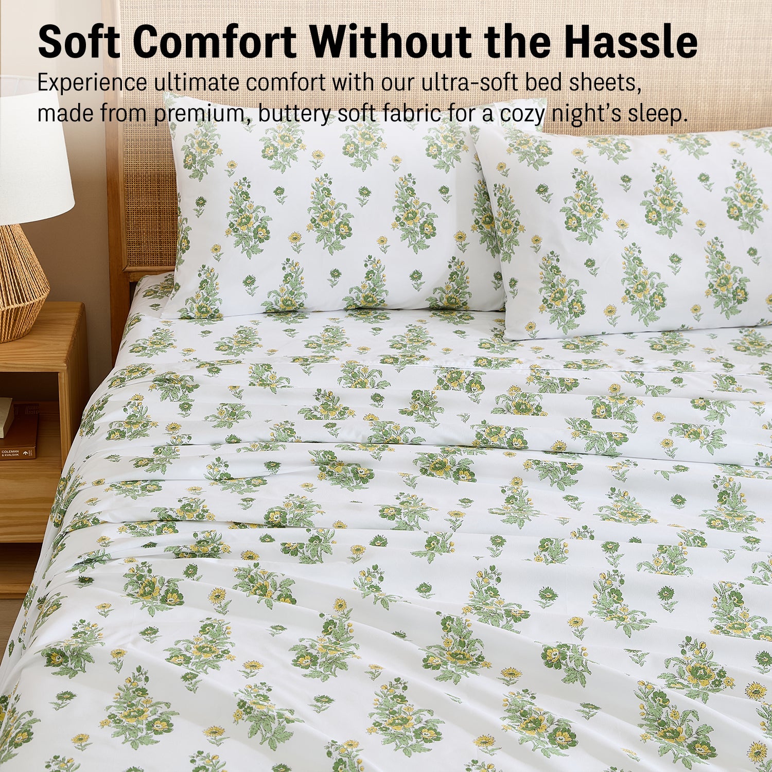 Color Block Floral Bed Sheets