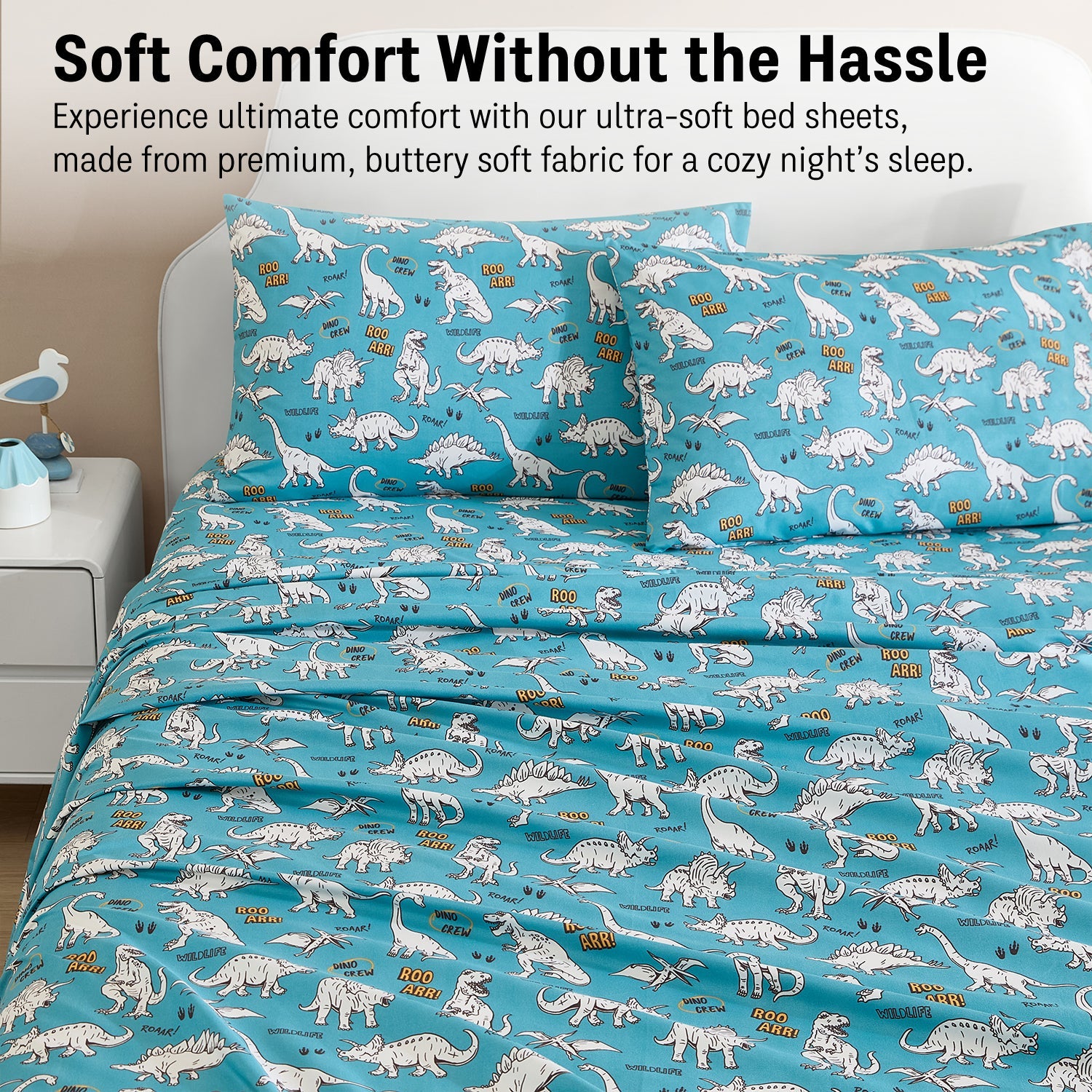 Dinosaur Kids Boys Bed Sheets