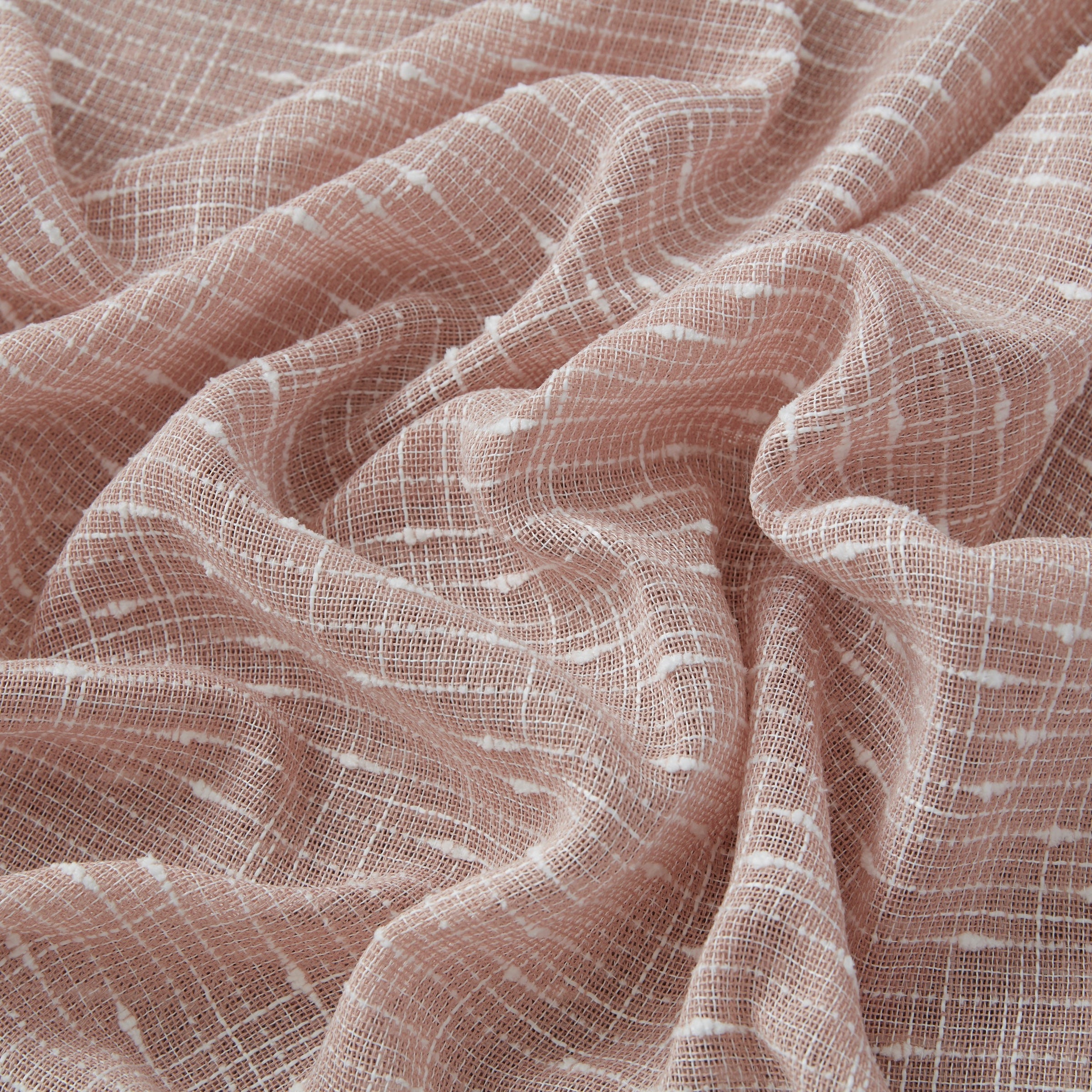 Emily Faux Linen Rod Pocket Back Tab Curtains