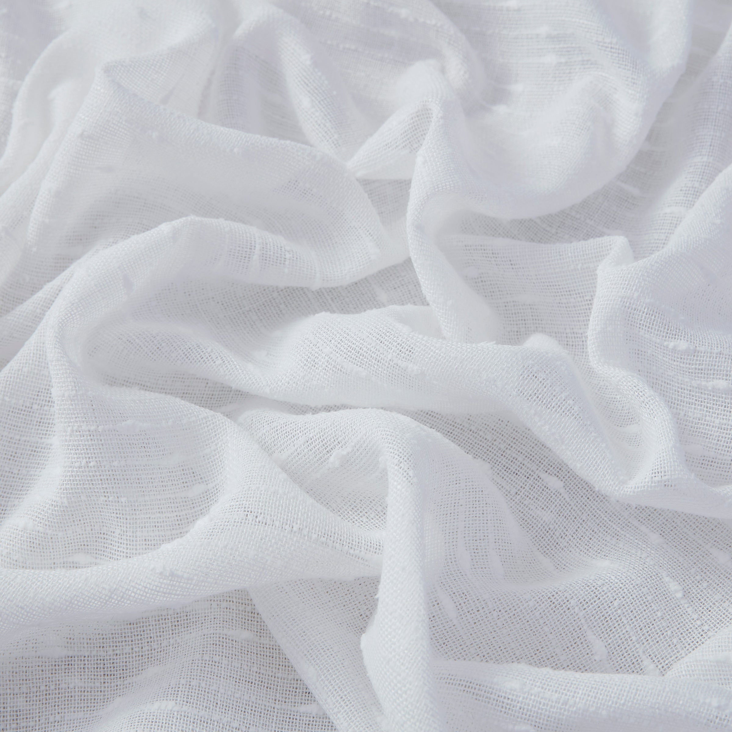 Emily Faux Linen Rod Pocket Back Tab Curtains