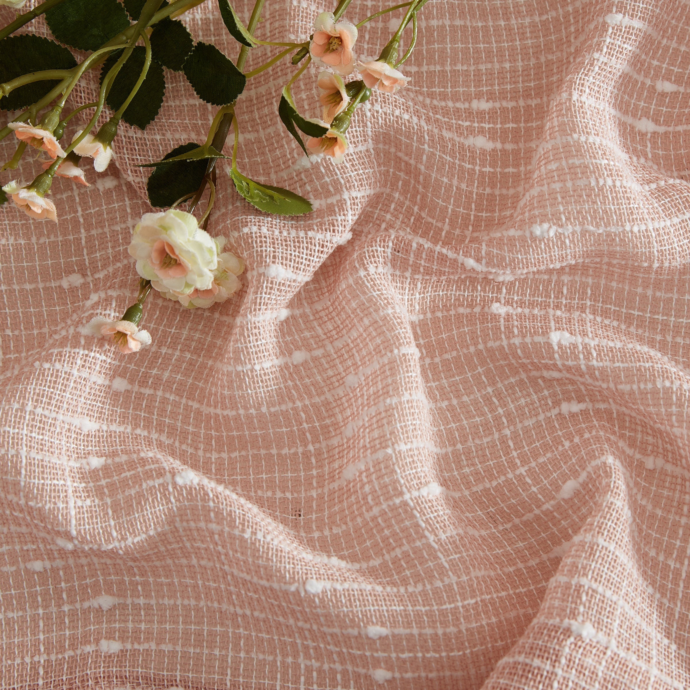 Emily Faux Linen Grommet Curtains