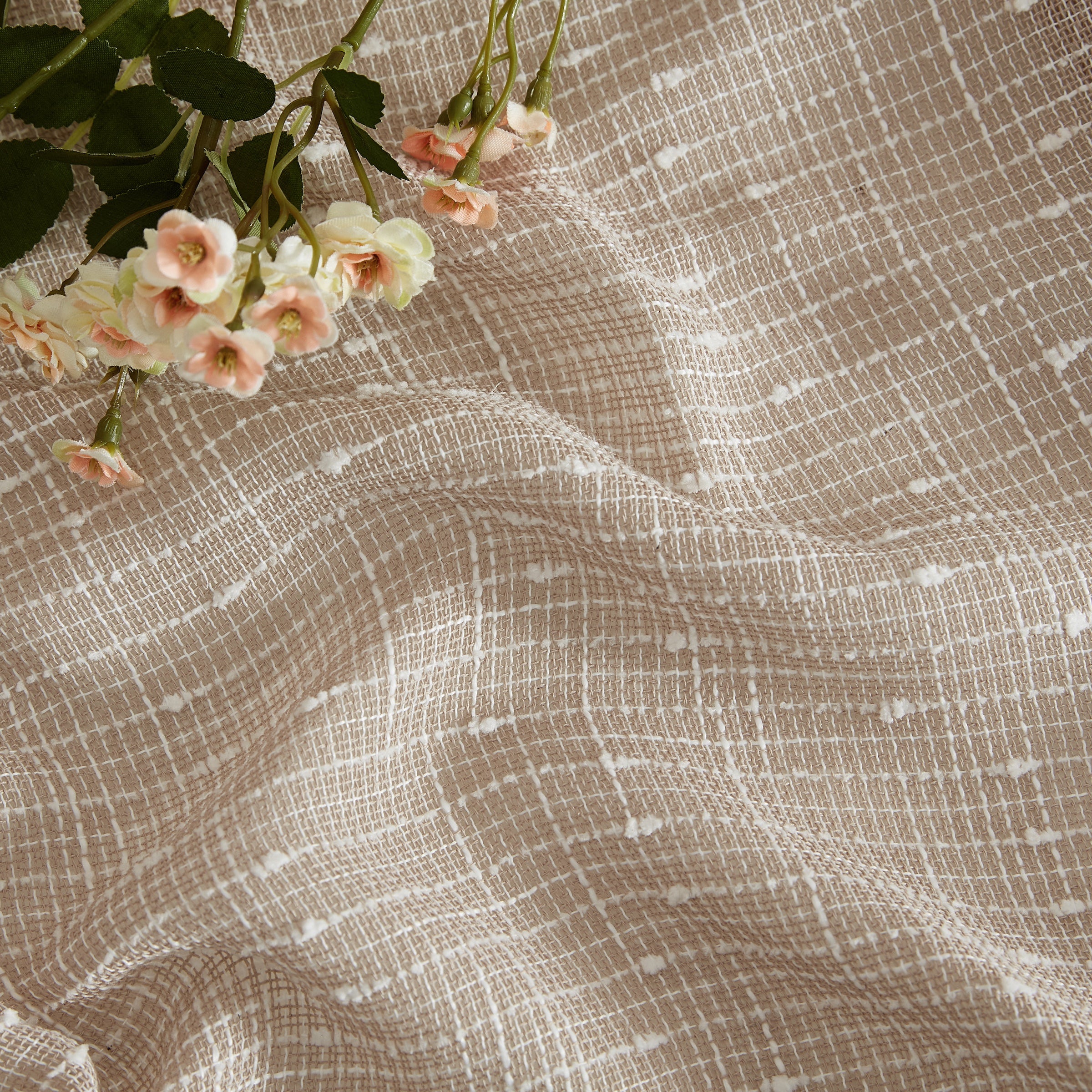 Emily Faux Linen Grommet Curtains