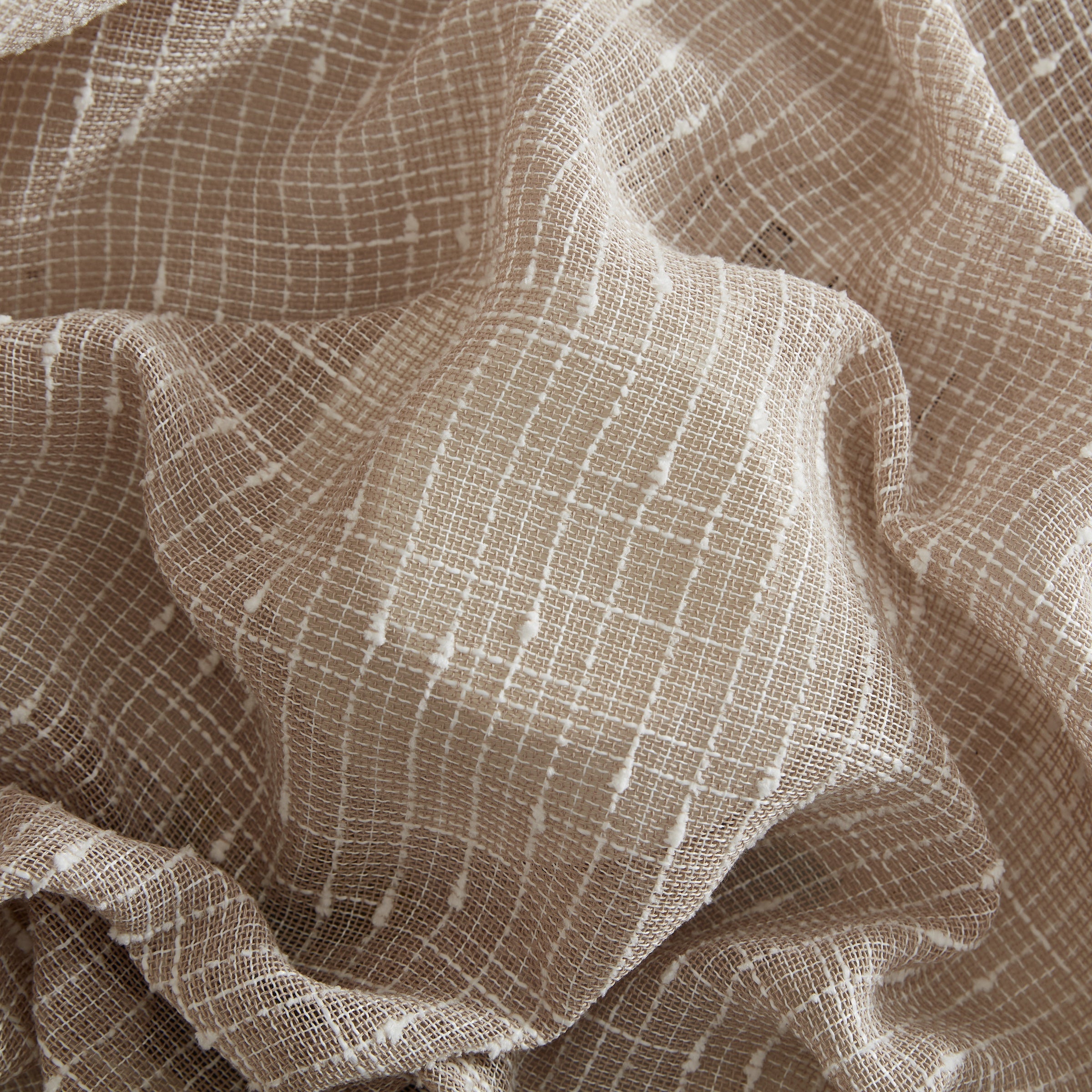 Emily Faux Linen Grommet Curtains