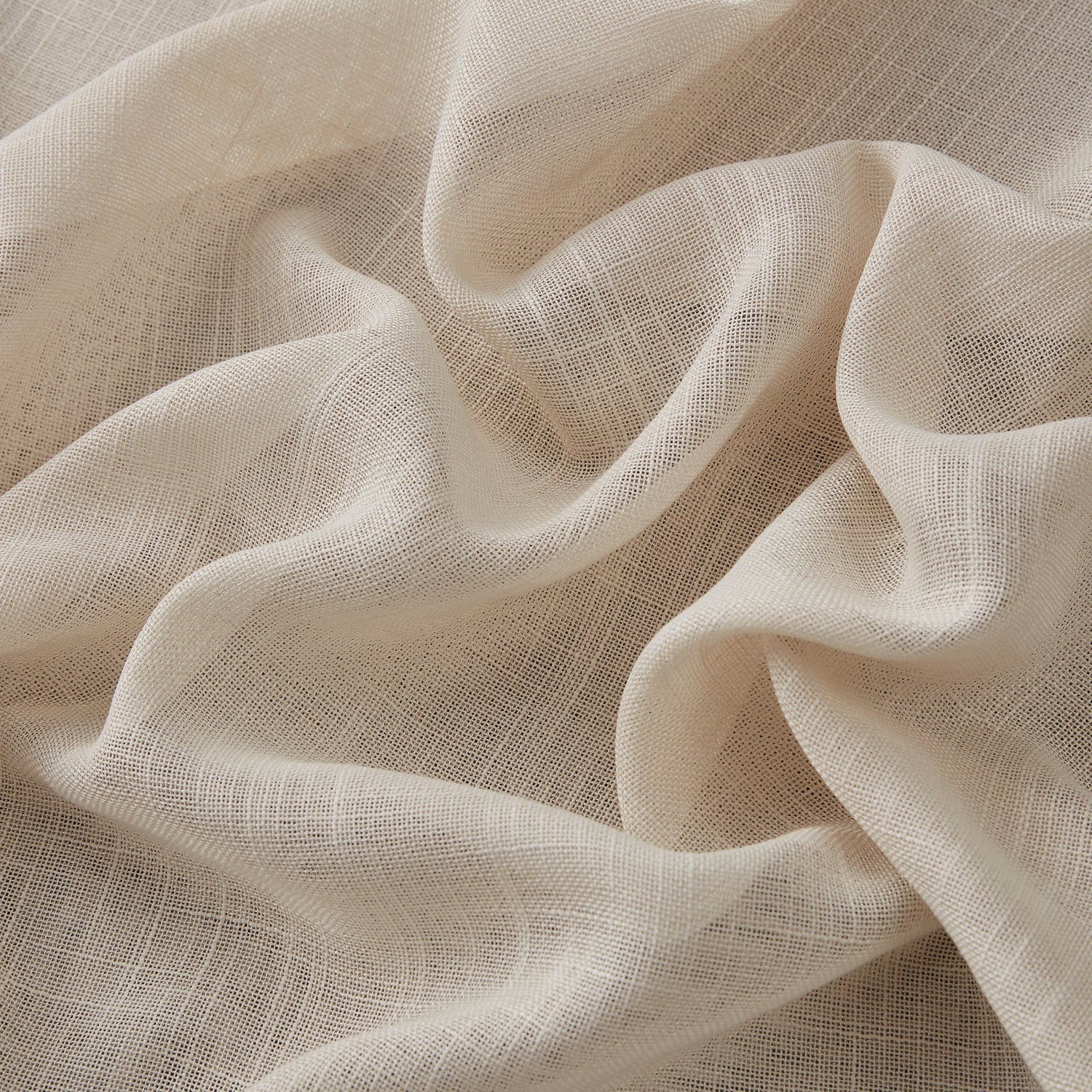 Abbey Faux Linen Grommet Cafe Valance