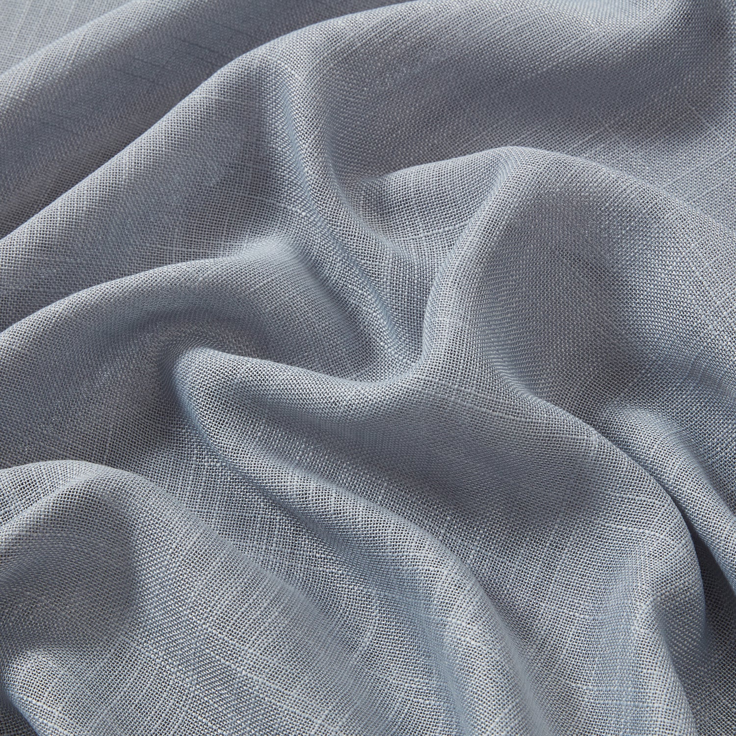 Privacy Faux Linen Textured Semi Sheer Curtain Panels