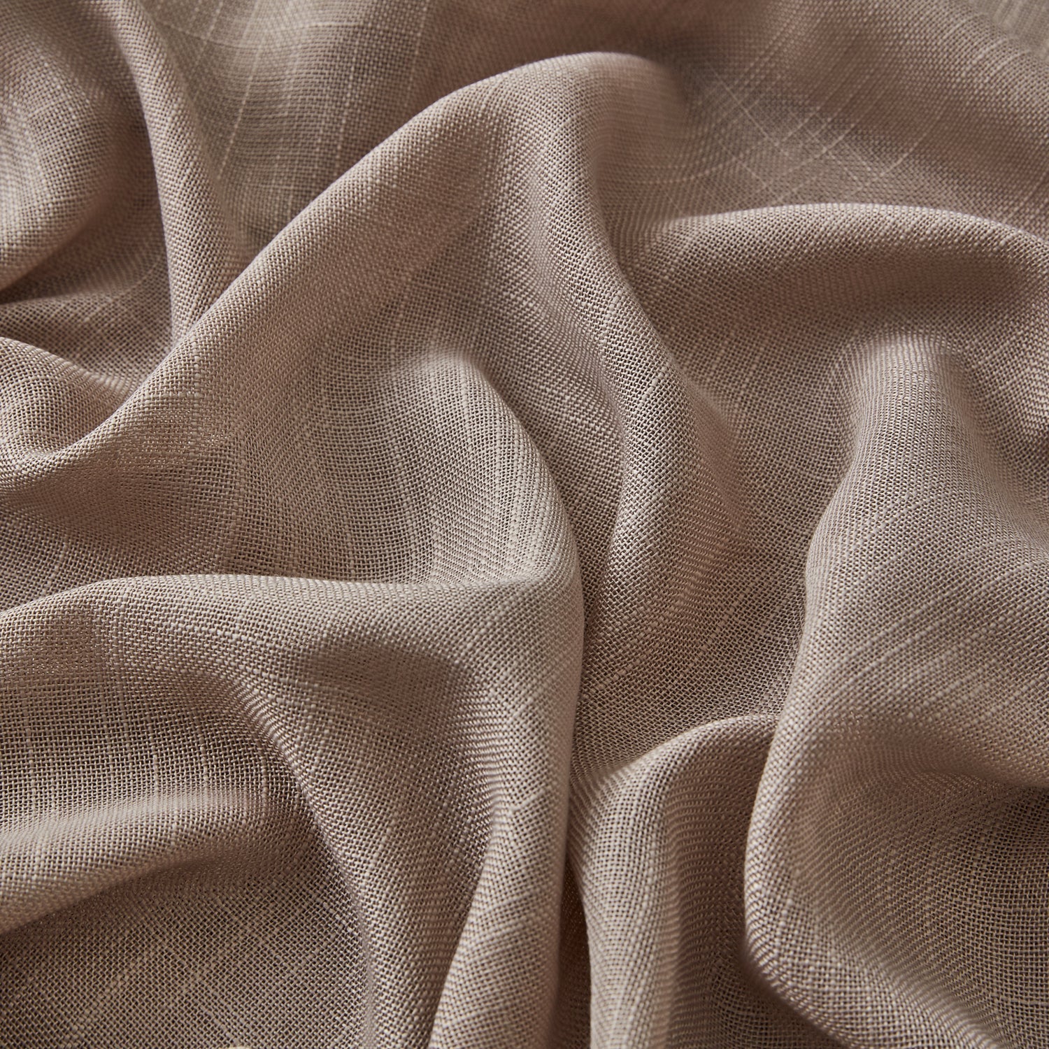 Abbey Faux Linen Grommet Cafe Valance