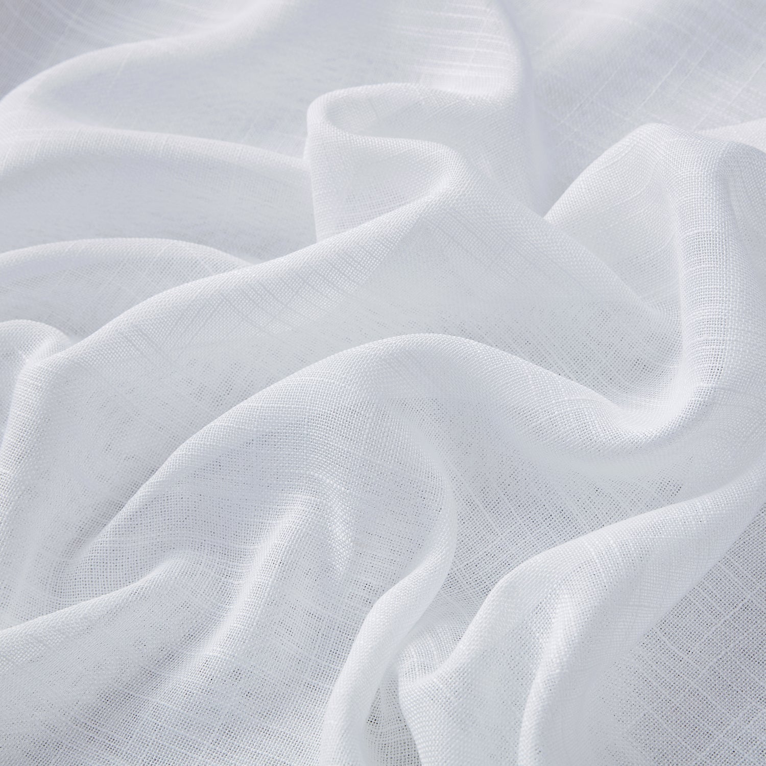 Abbey Faux Linen Grommet Cafe Valance