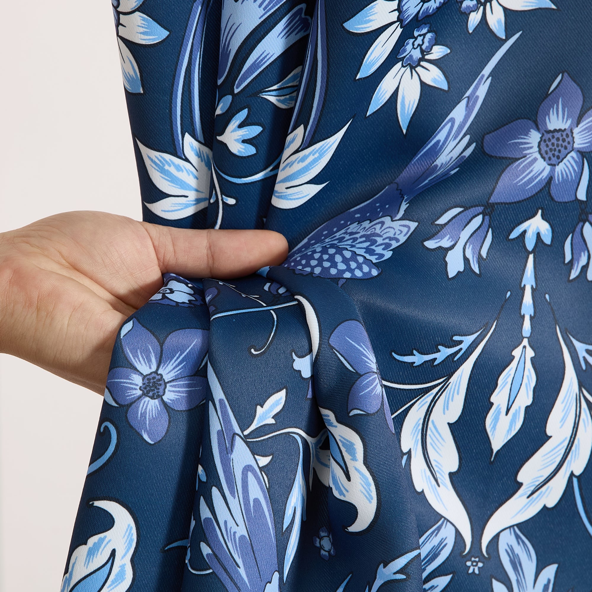 Florence Floral & Birds Curtains - Set of 2