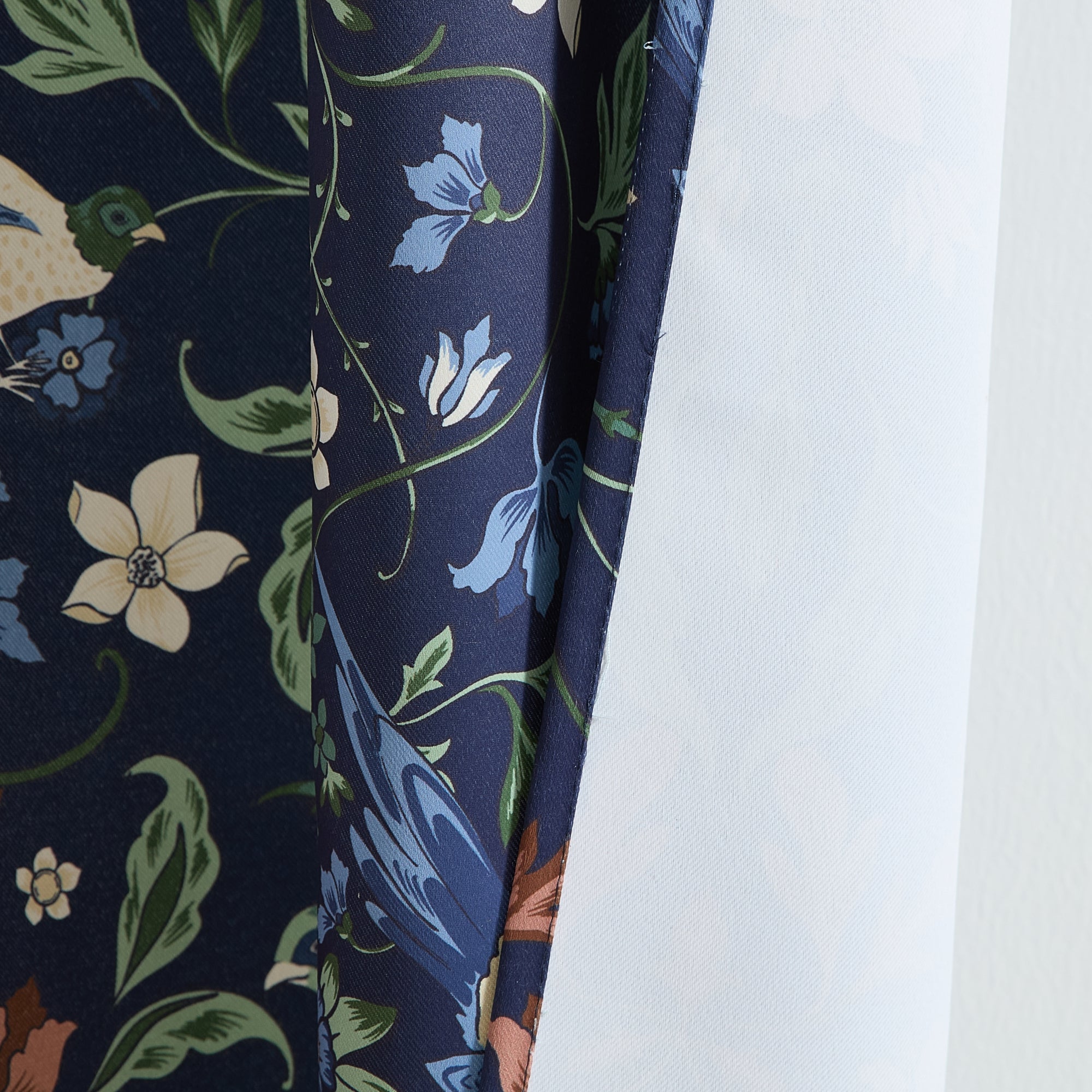 Florence Floral & Birds Curtains - Set of 2