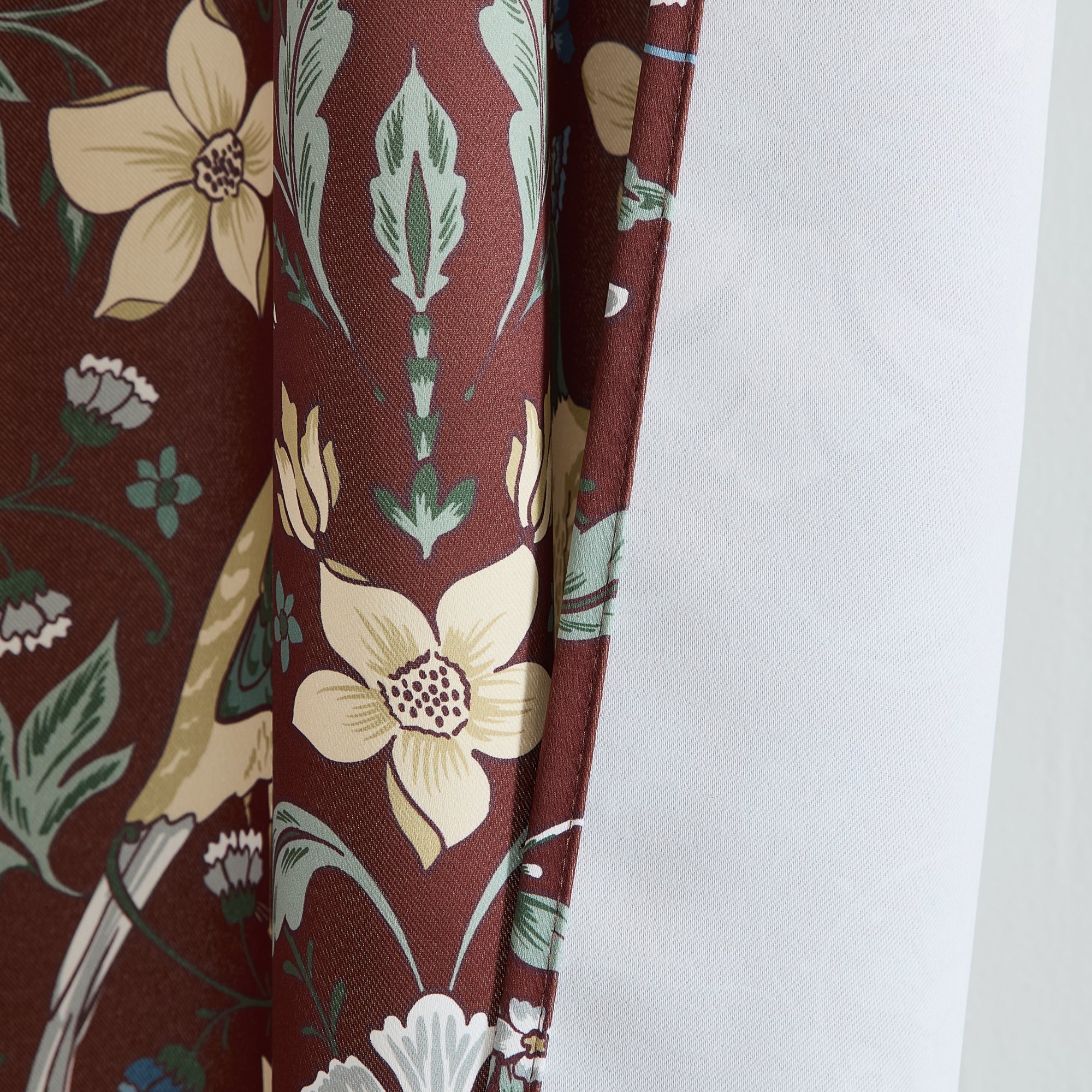 Florence Floral & Birds Curtains - Set of 2