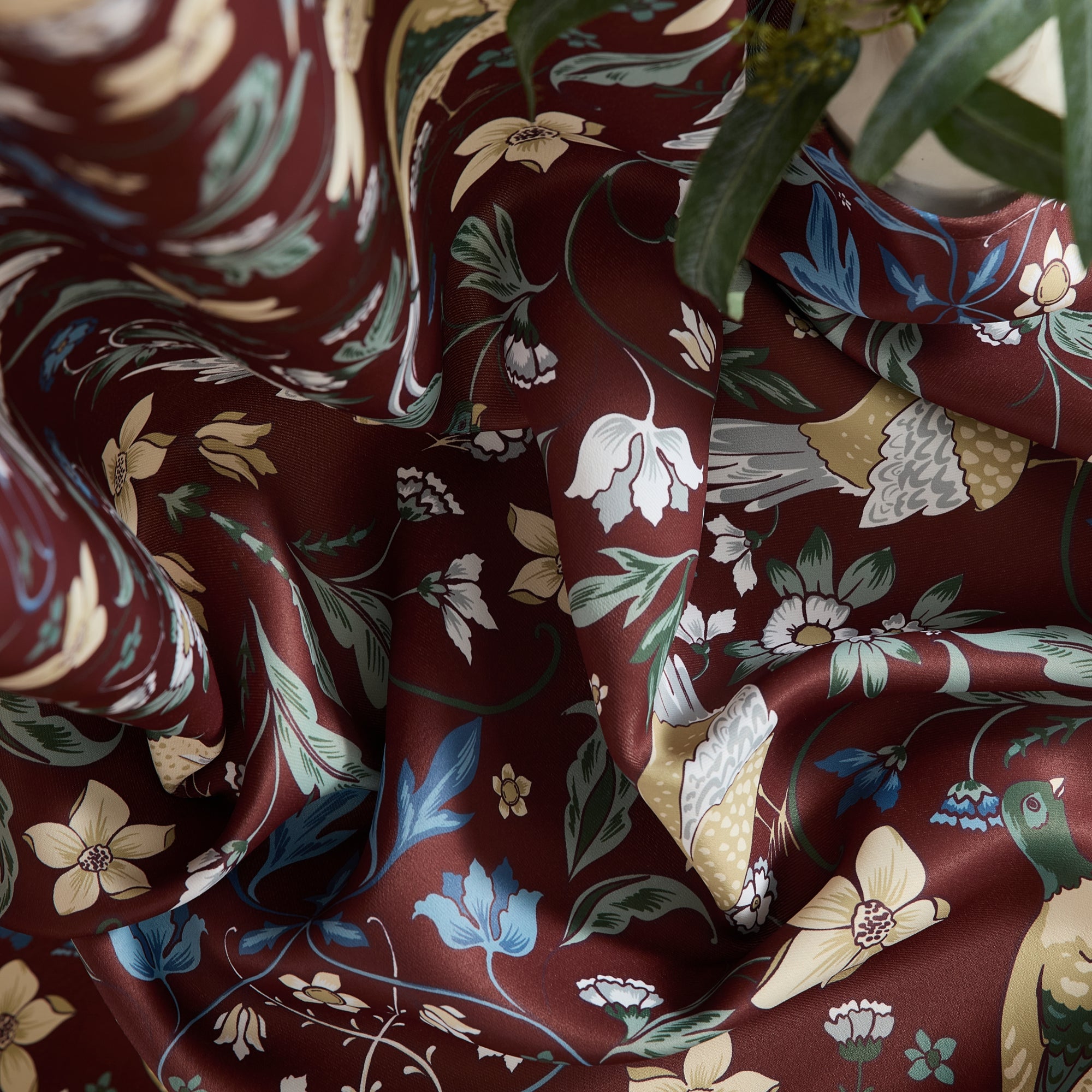 Florence Floral & Birds Curtains - Set of 2