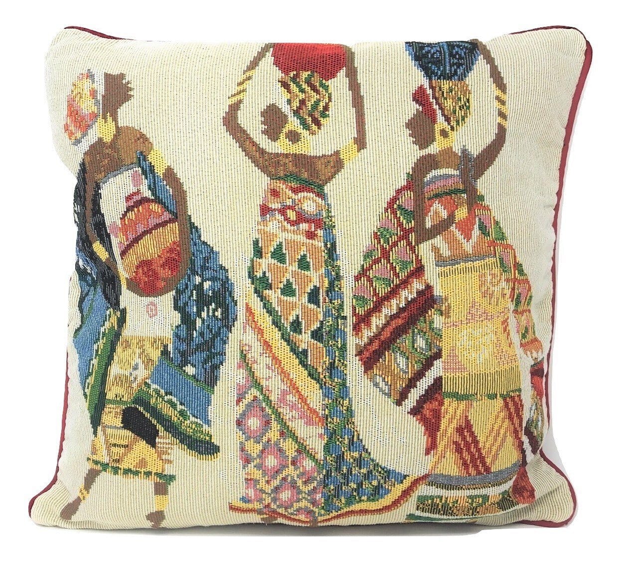 Dancing Women African Dreams Tapestry Throw Pillow Covers 16" x 16"