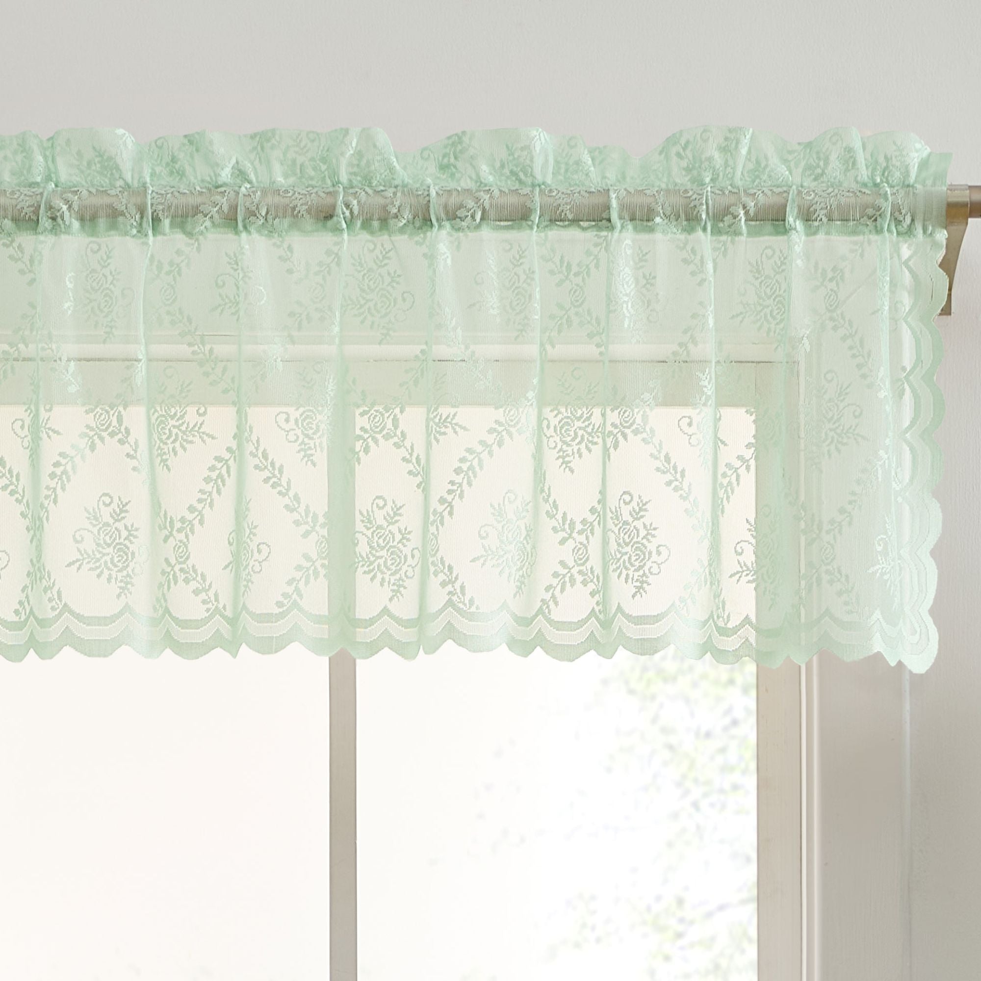 Isabella Floral Rod Pocket Valance