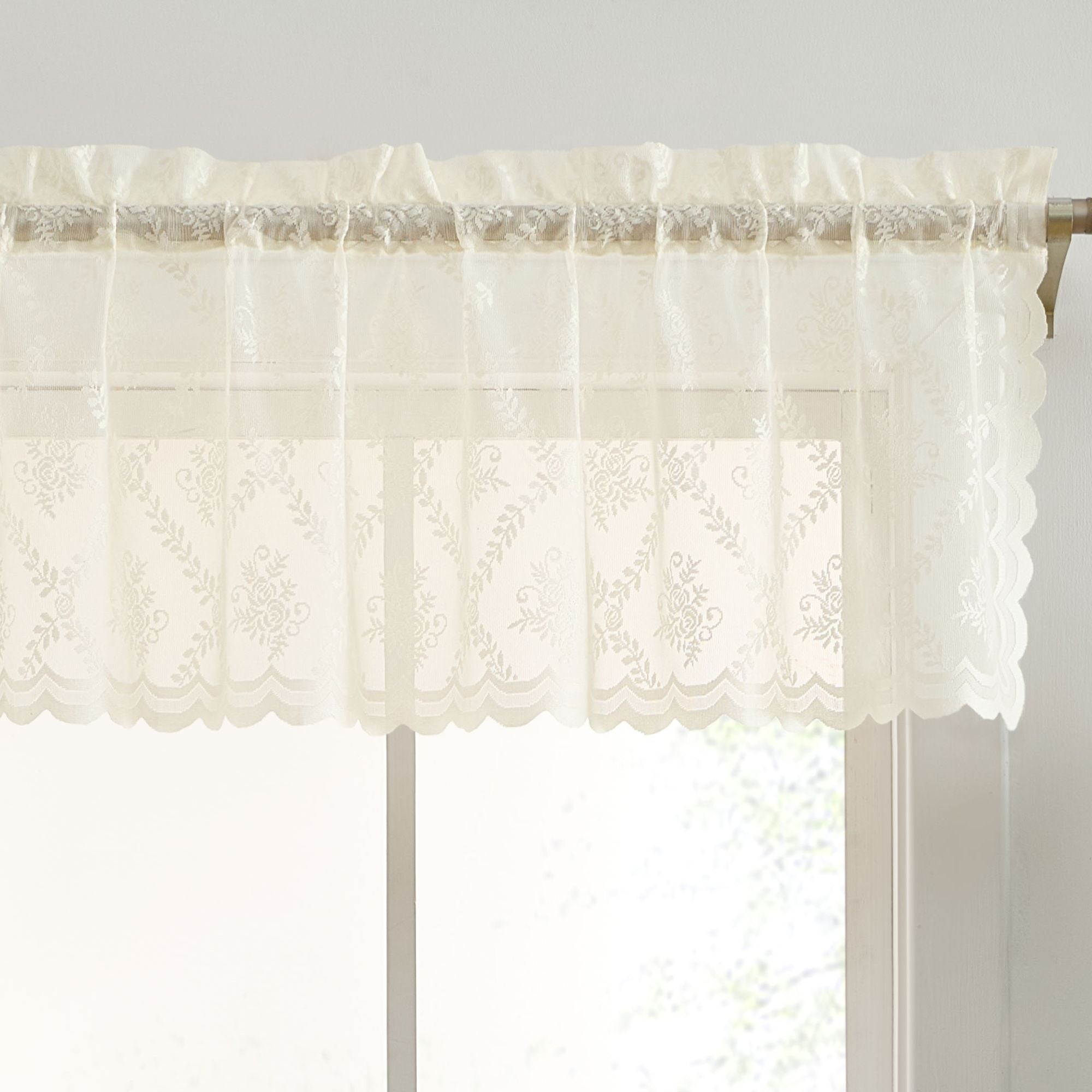 Isabella Floral Rod Pocket Valance