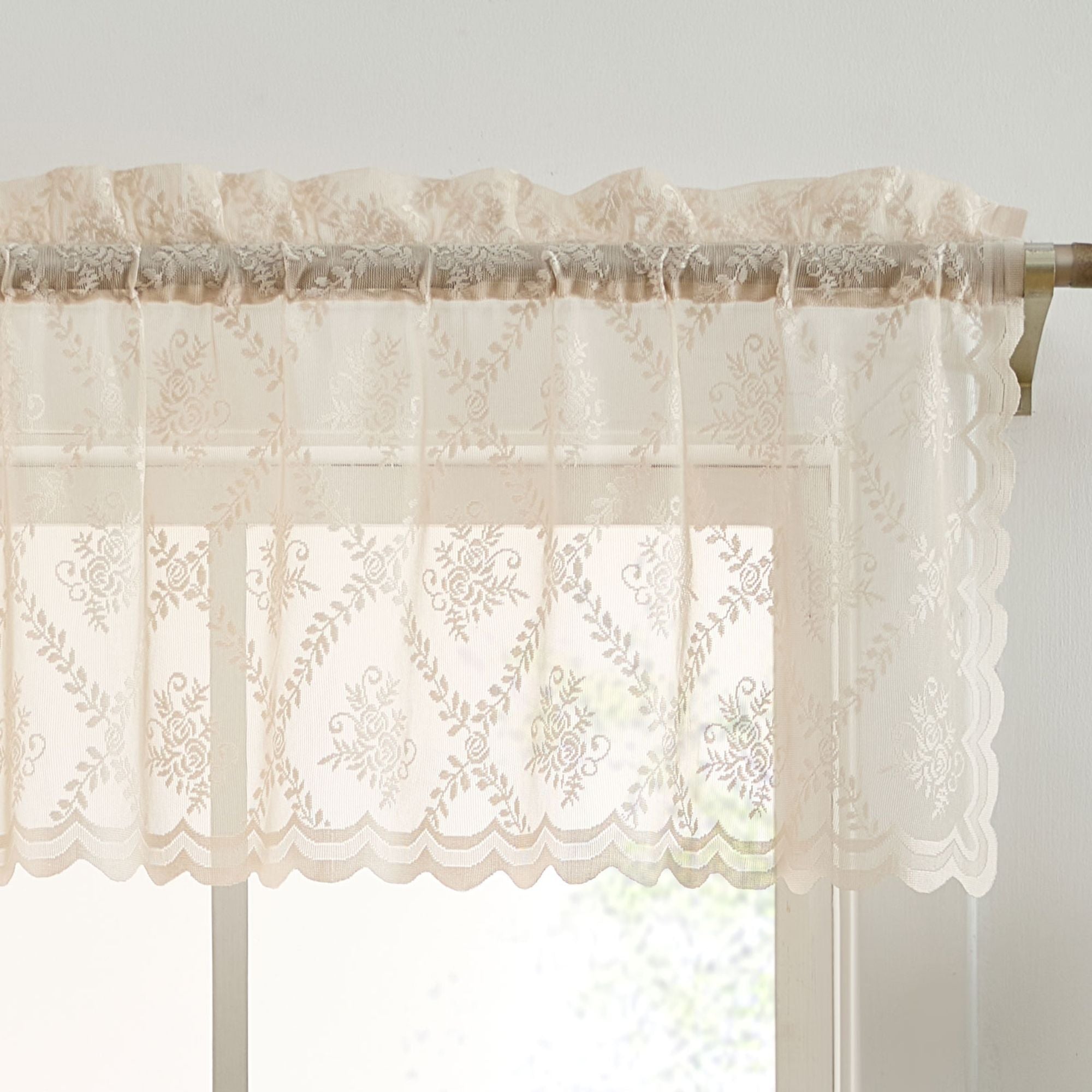 Isabella Floral Rod Pocket Valance