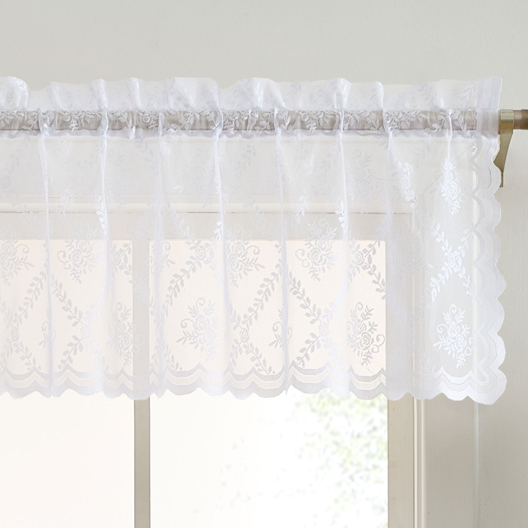 Isabella Floral Rod Pocket Valance