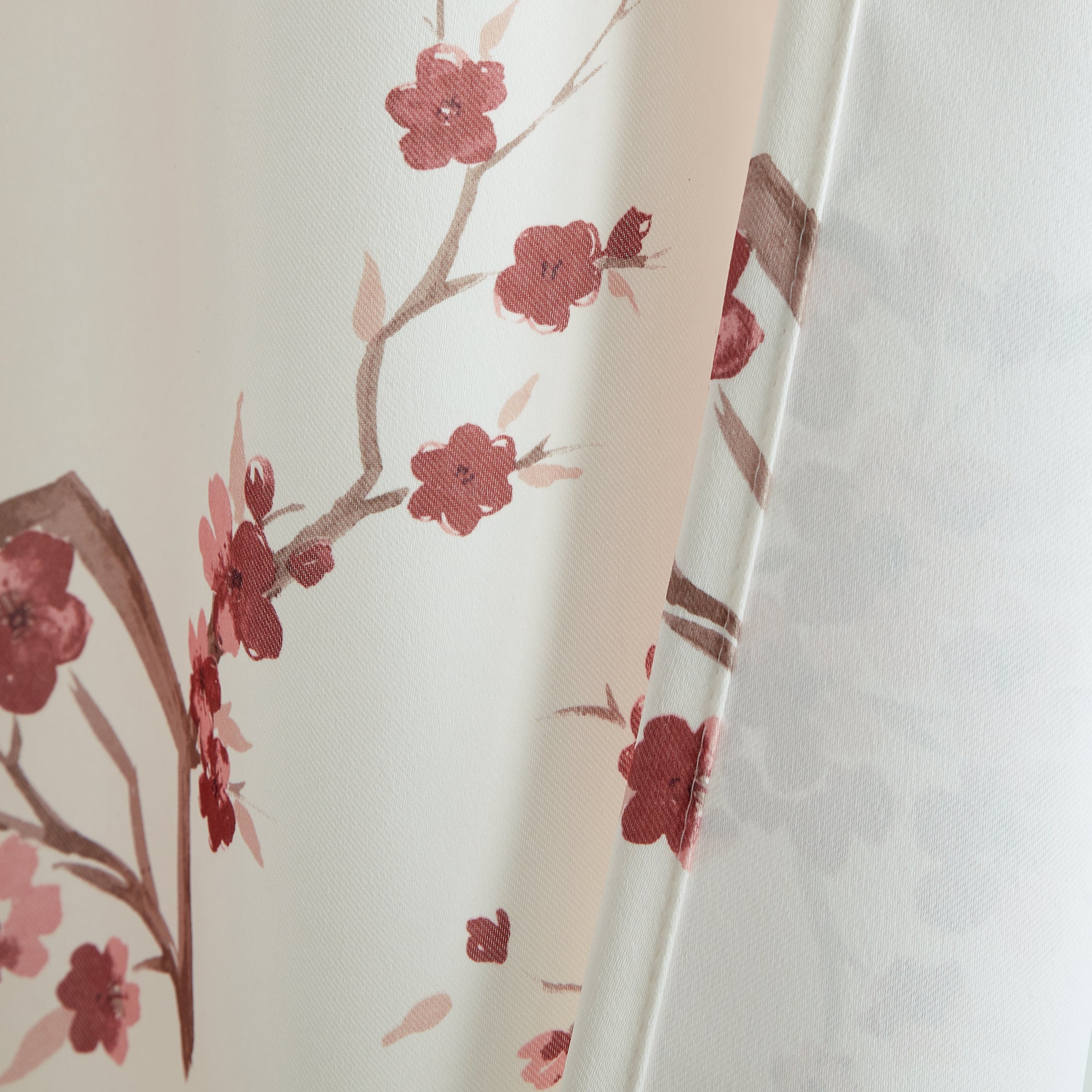 Jasmine Floral Room Darkening Rod Pocket Curtain Panels