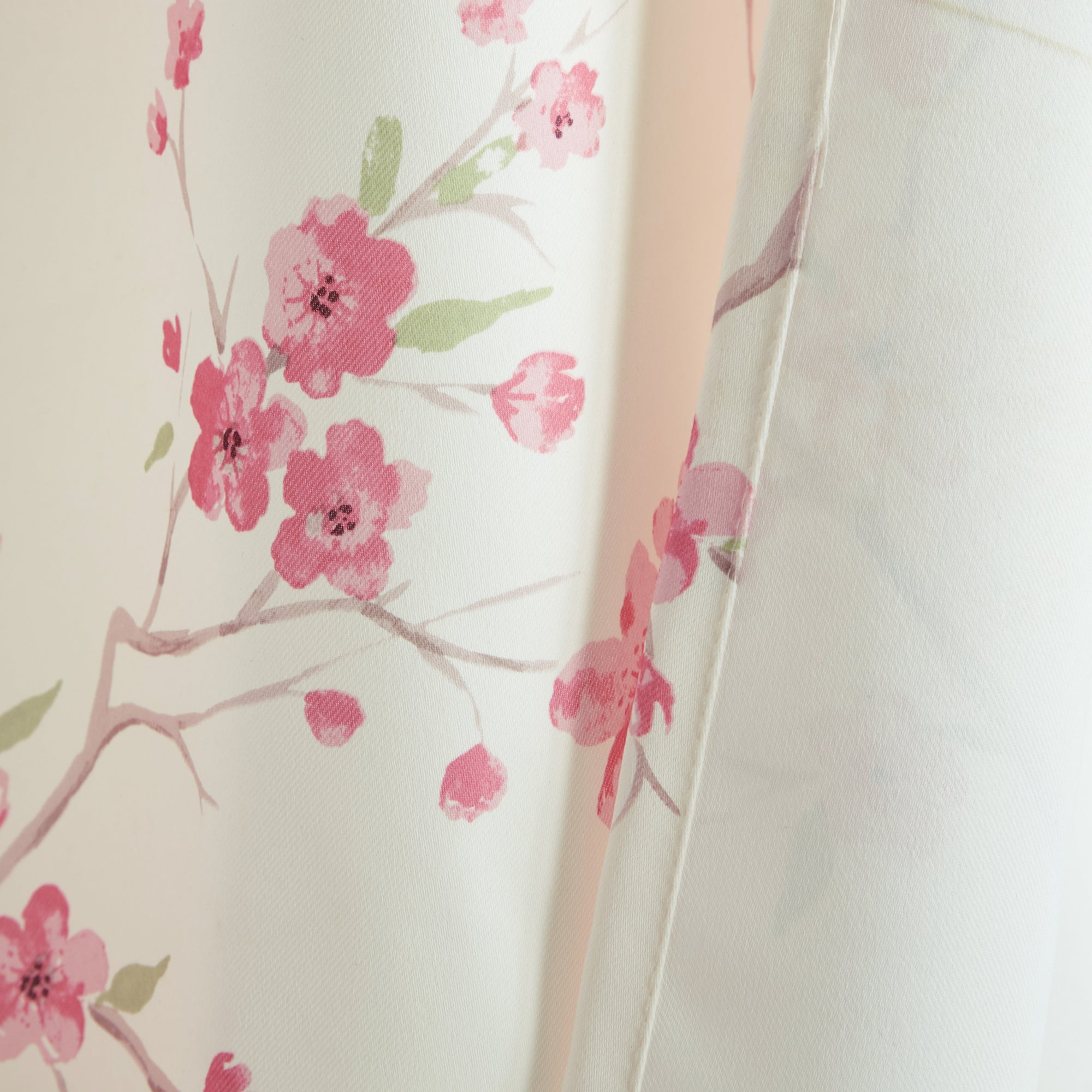 Jasmine Floral Room Darkening Rod Pocket Curtain Panels