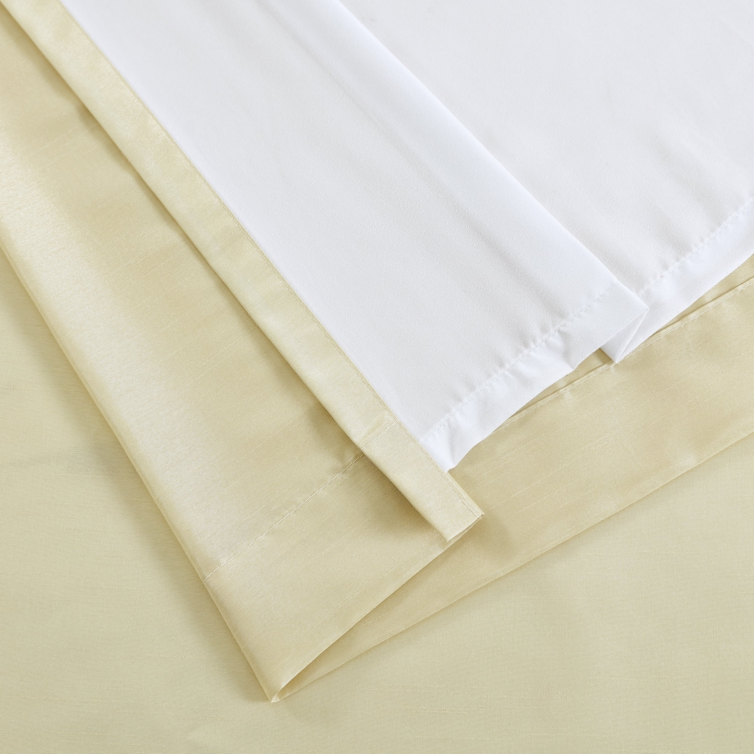 Jefferson Faux Silk Grommet Curtain Panels