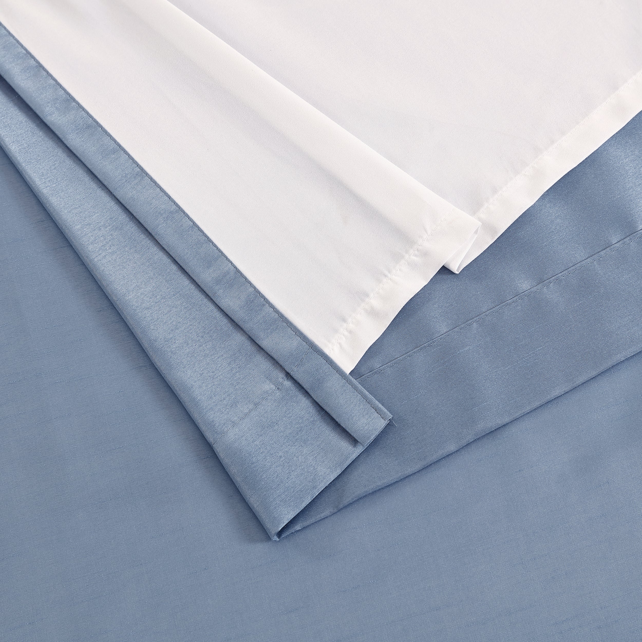 Jefferson Faux Silk Grommet Curtain Panels