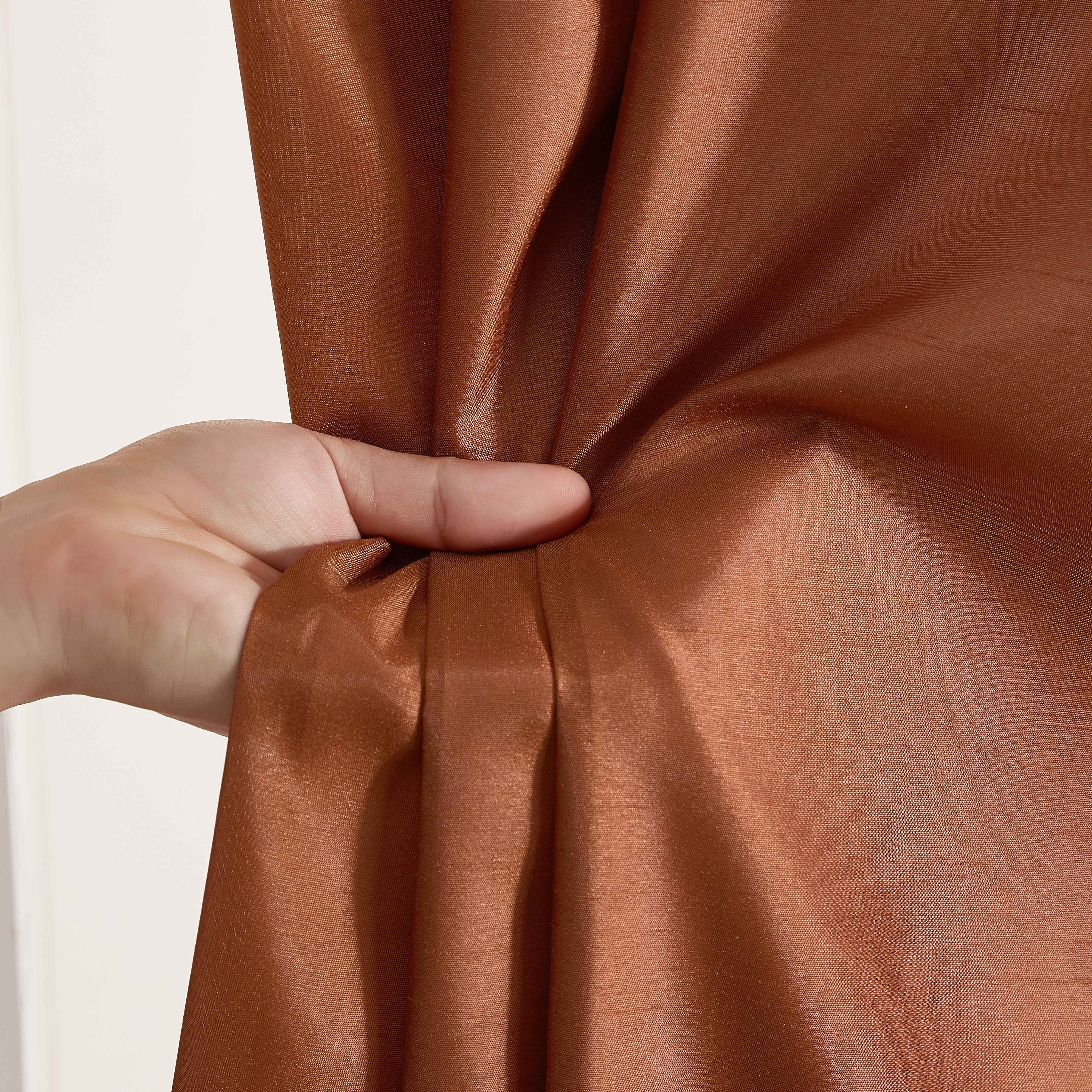 Jefferson Faux Silk Grommet Curtain Panels