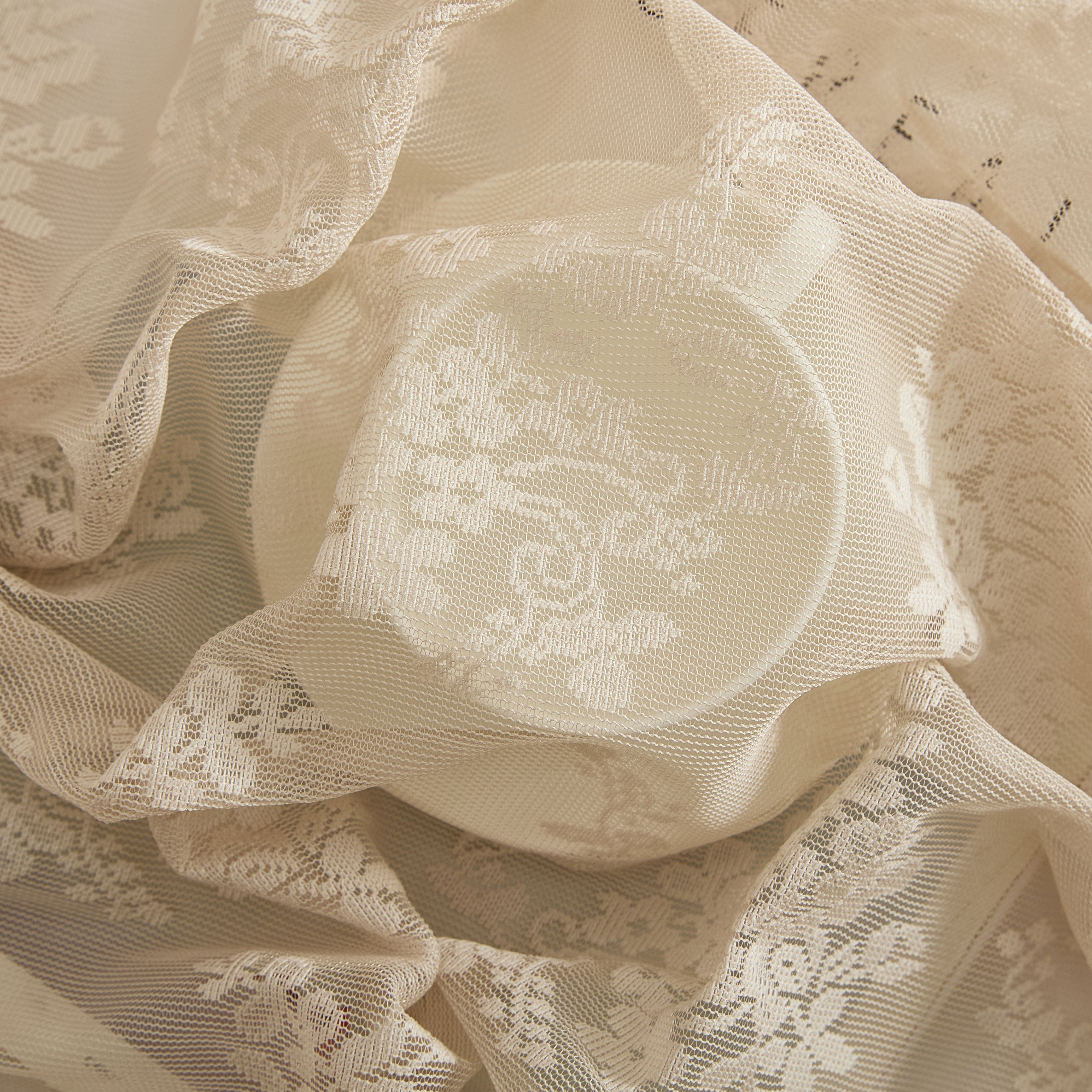 Jolene Floral Rod Pocket Lace Swags