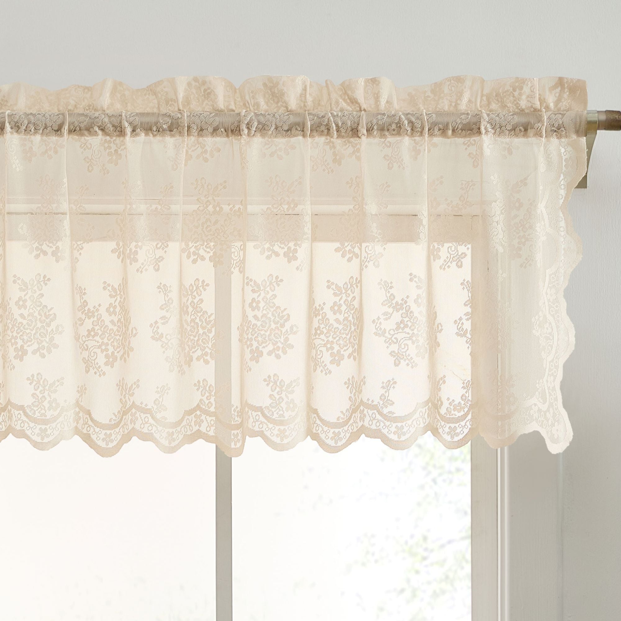 Jolene Floral Rod Pocket Valance