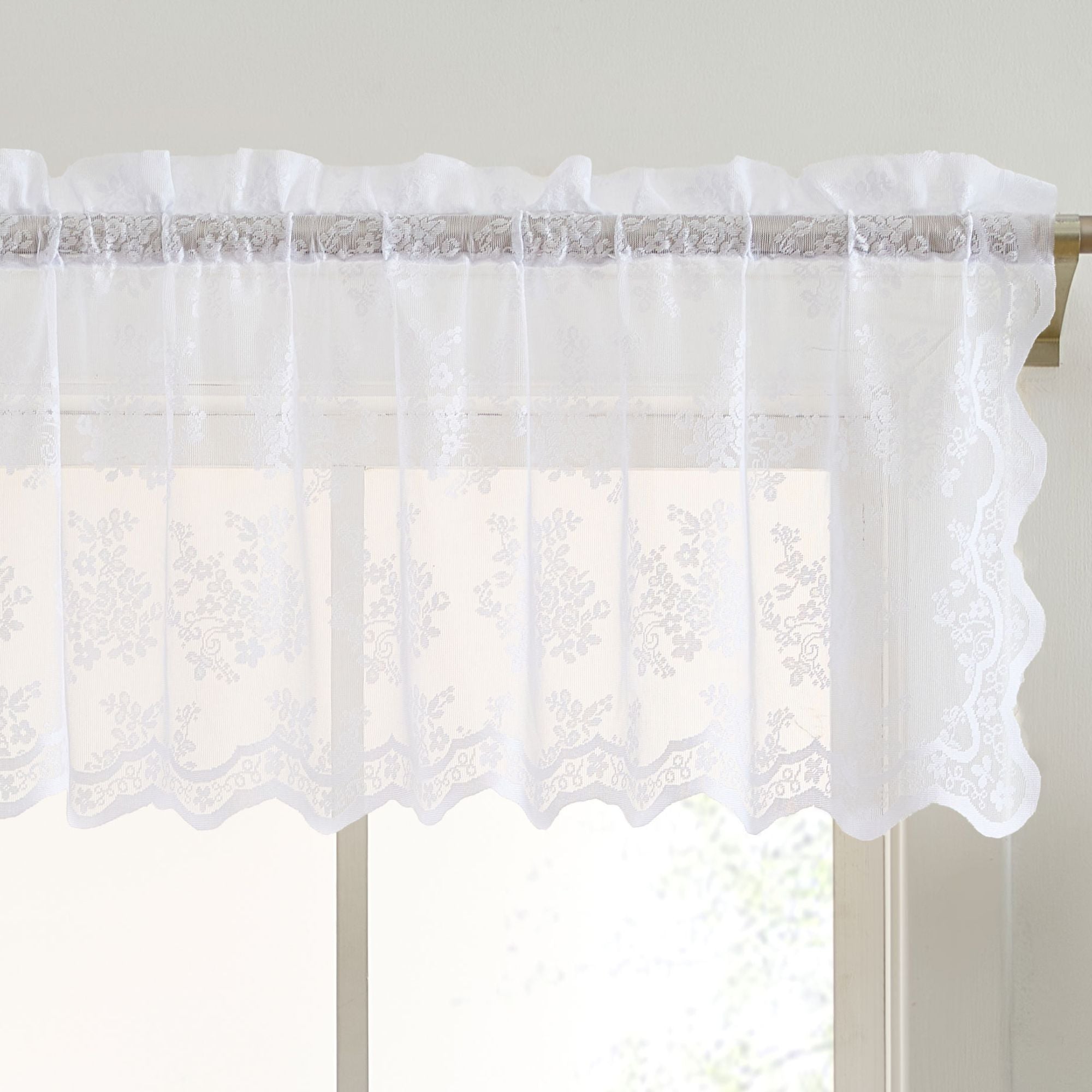 Jolene Floral Rod Pocket Valance