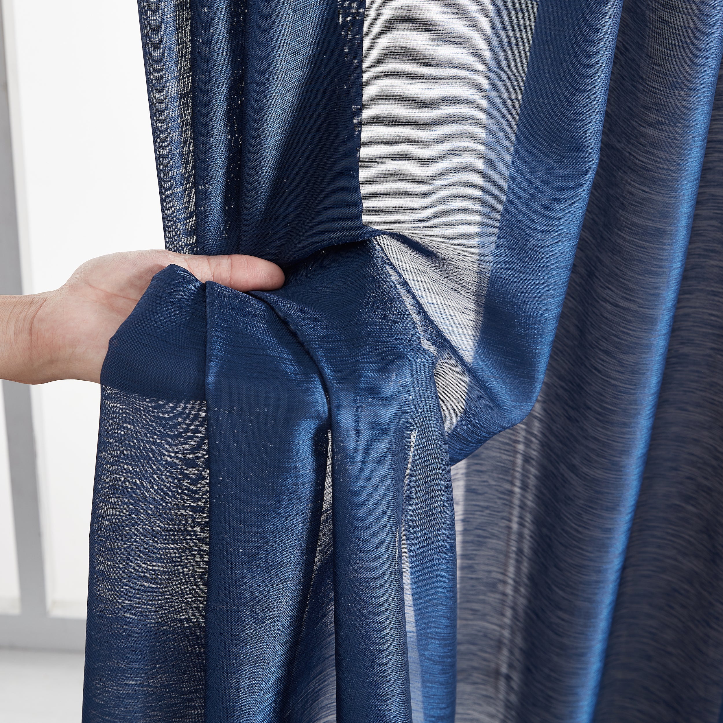 Lauren Semi Sheer Back Tab Rod Pocket Panels