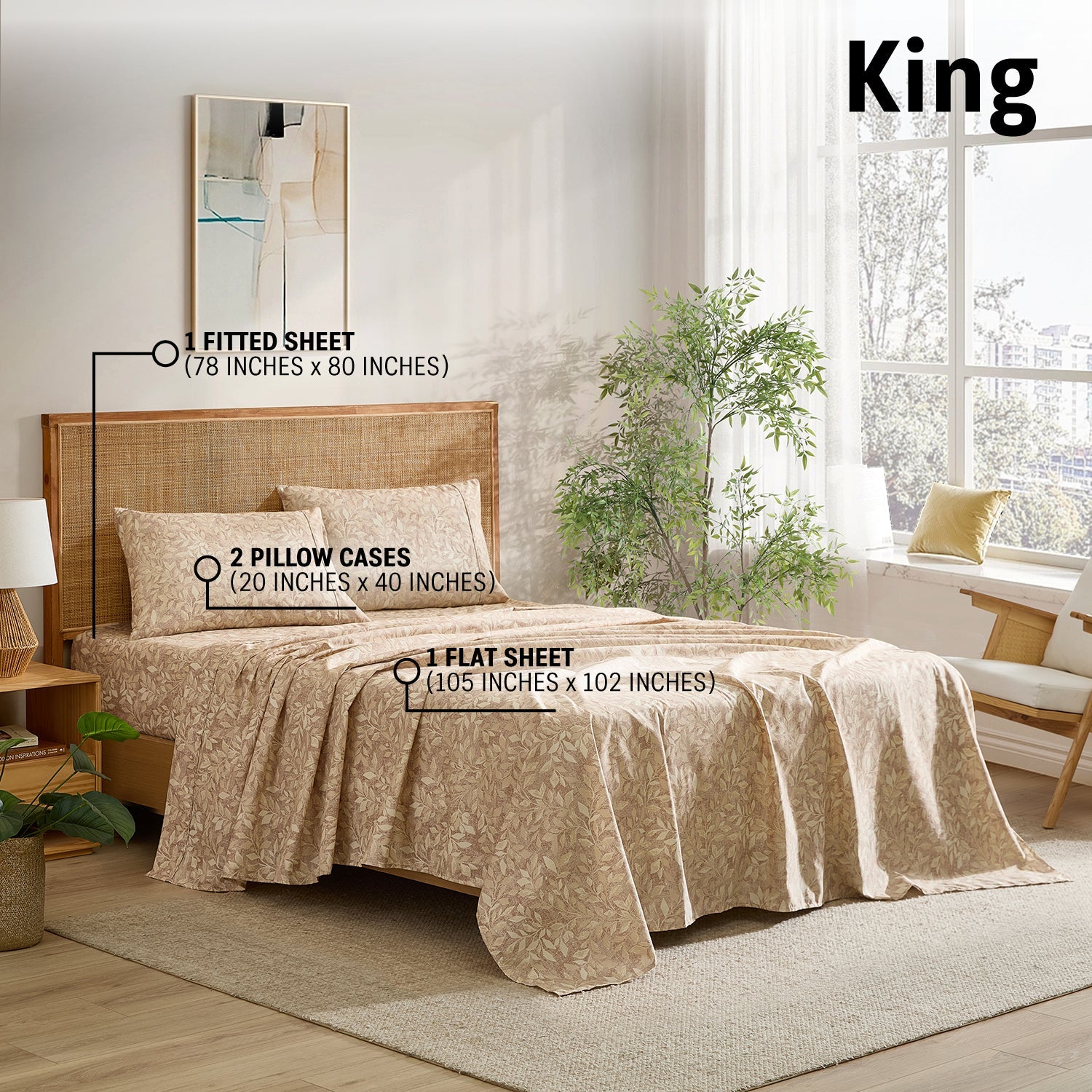 Leaves Floral Bed Sheets