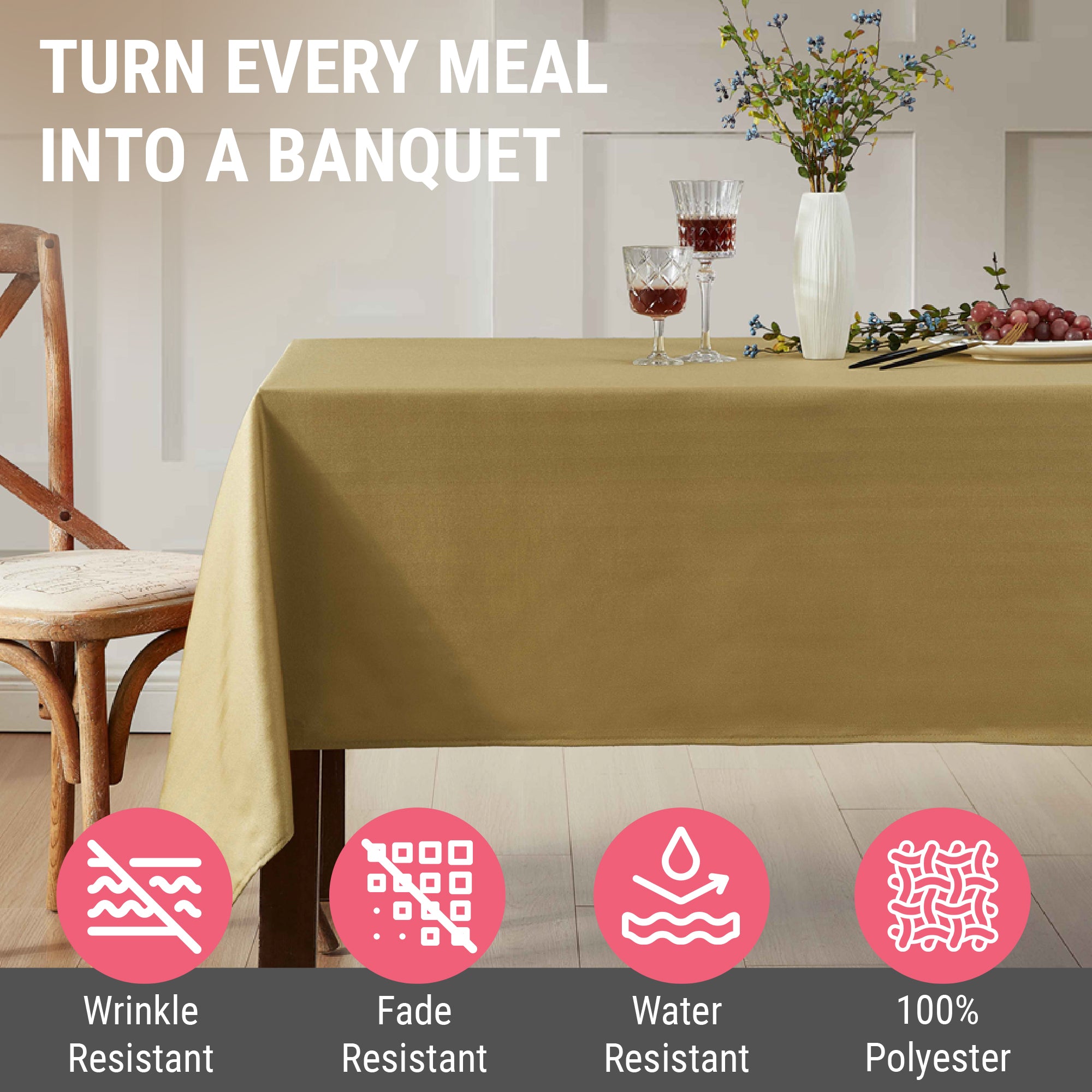 Lincoln Striped Tablecloth