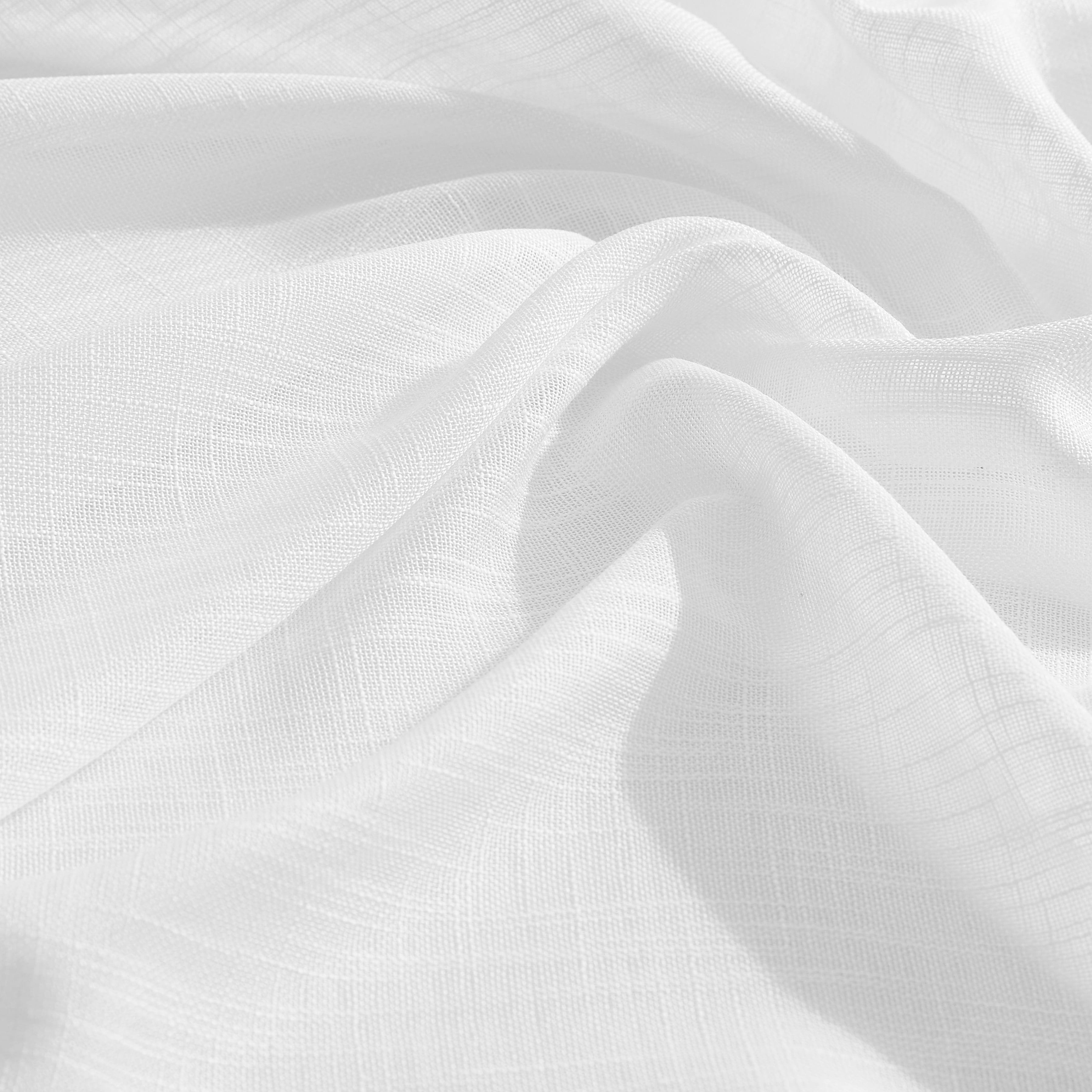 Linda Faux Linen Rod Pocket Cafe Valance