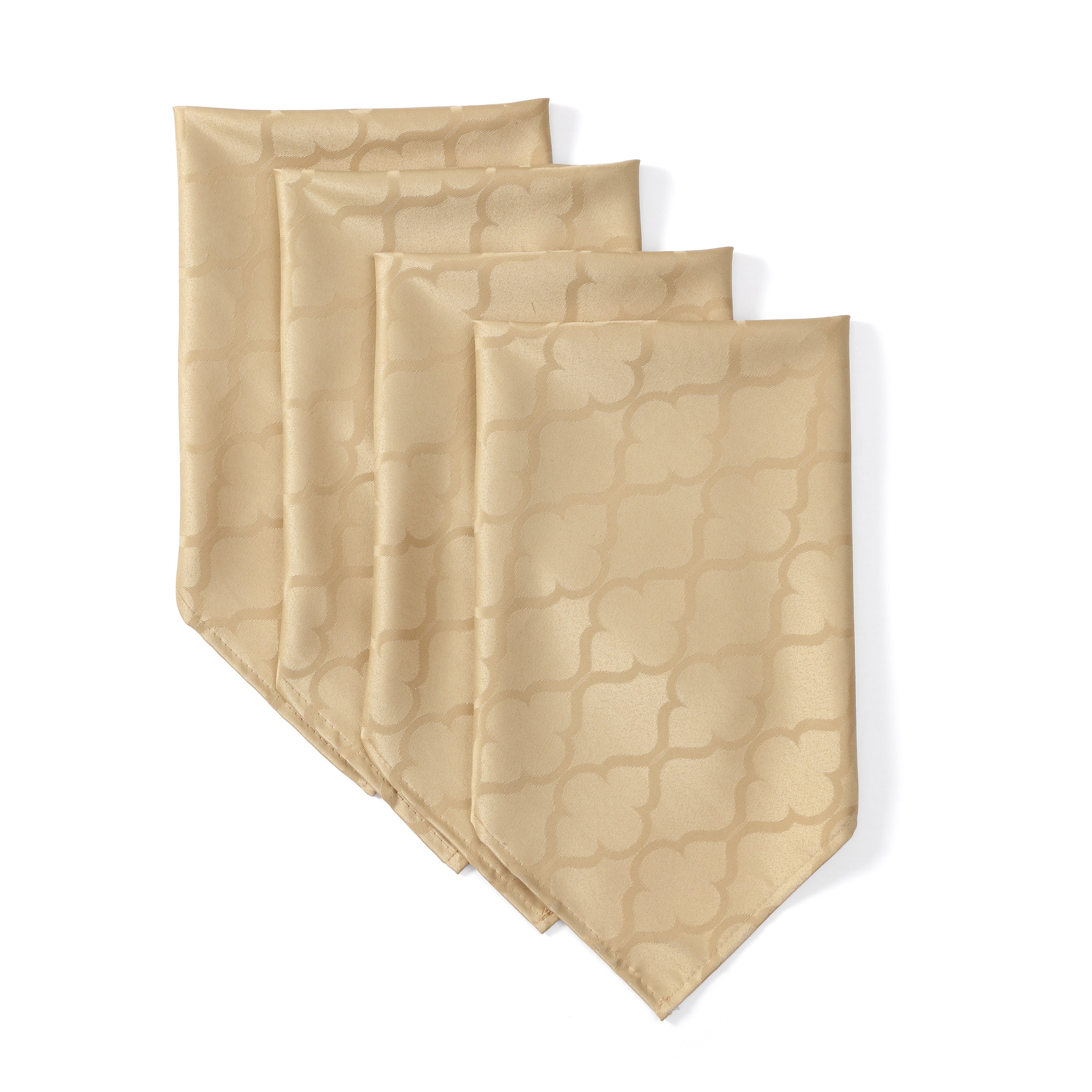 Modena Lattice Geometric Fabric Napkins - 4 Pack