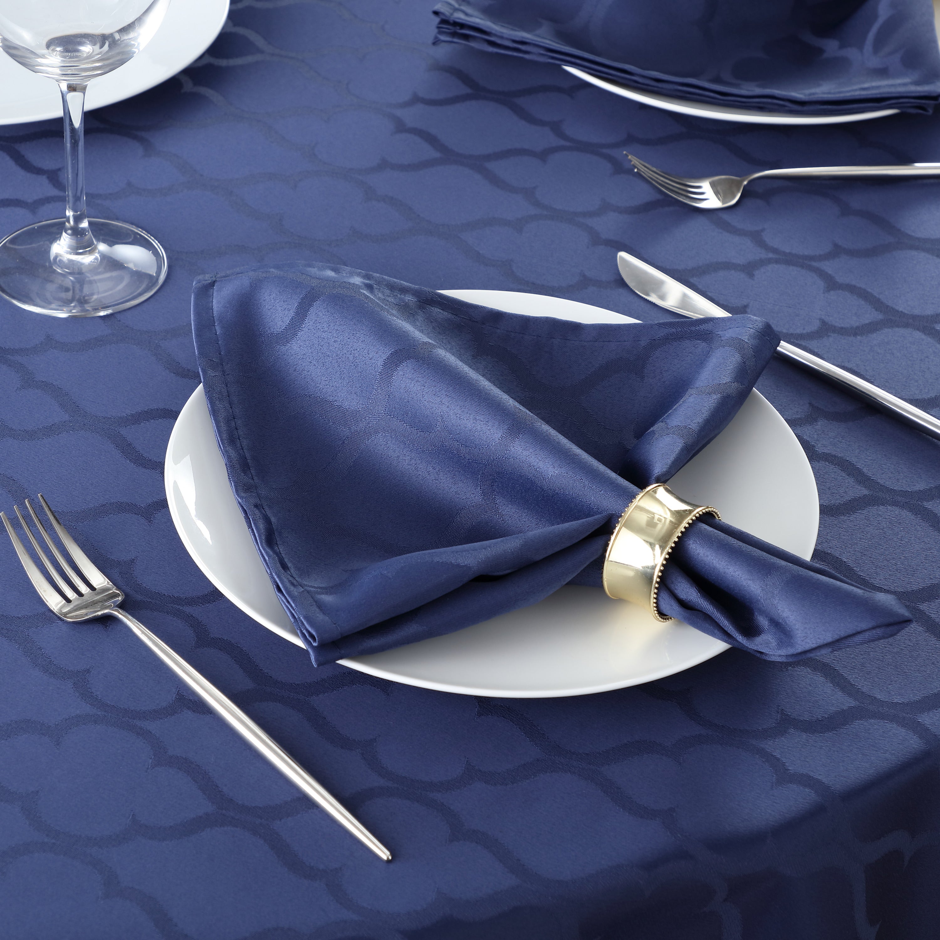 Modena Lattice Geometric Fabric Napkins - 4 Pack