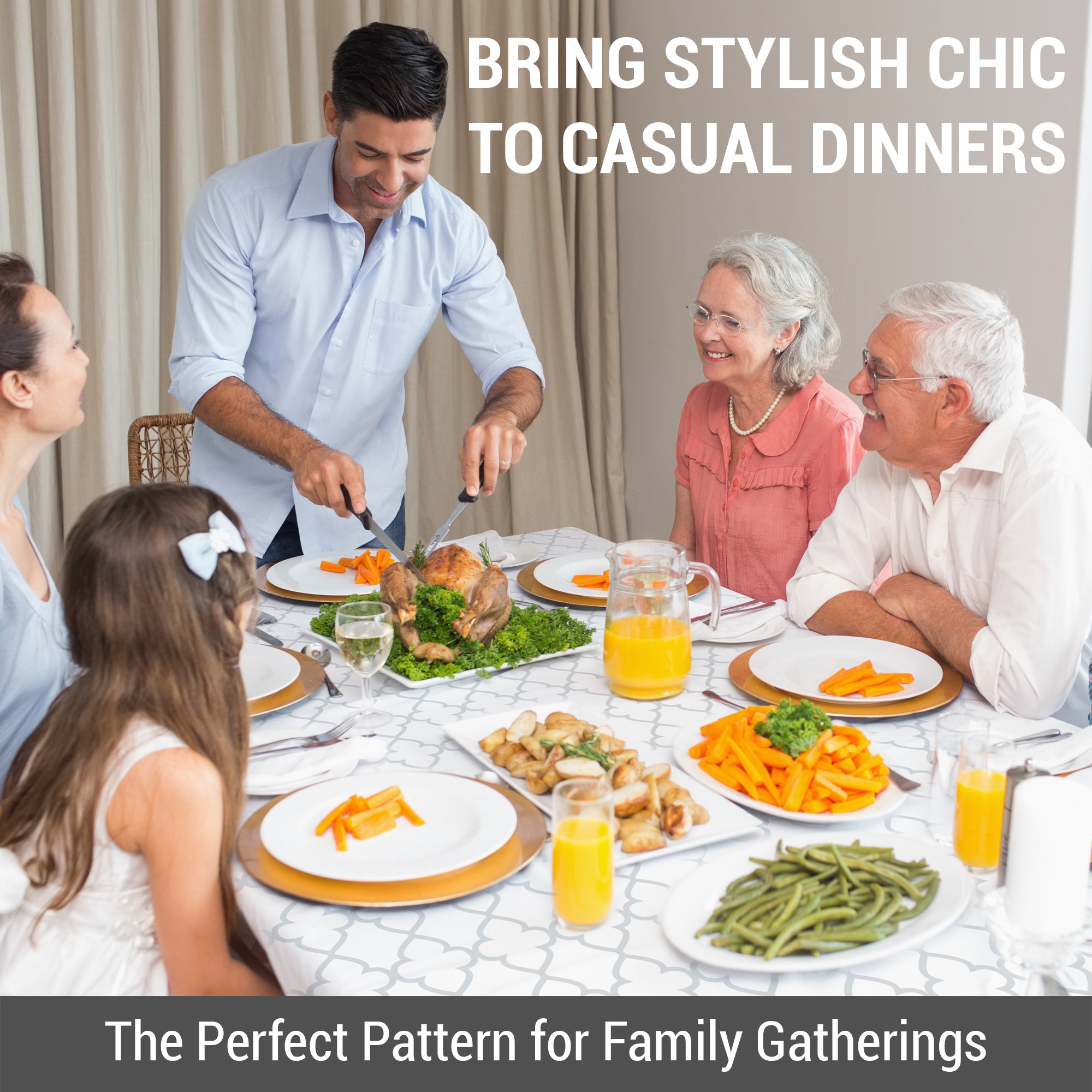 Modena Lattice Tablecloth