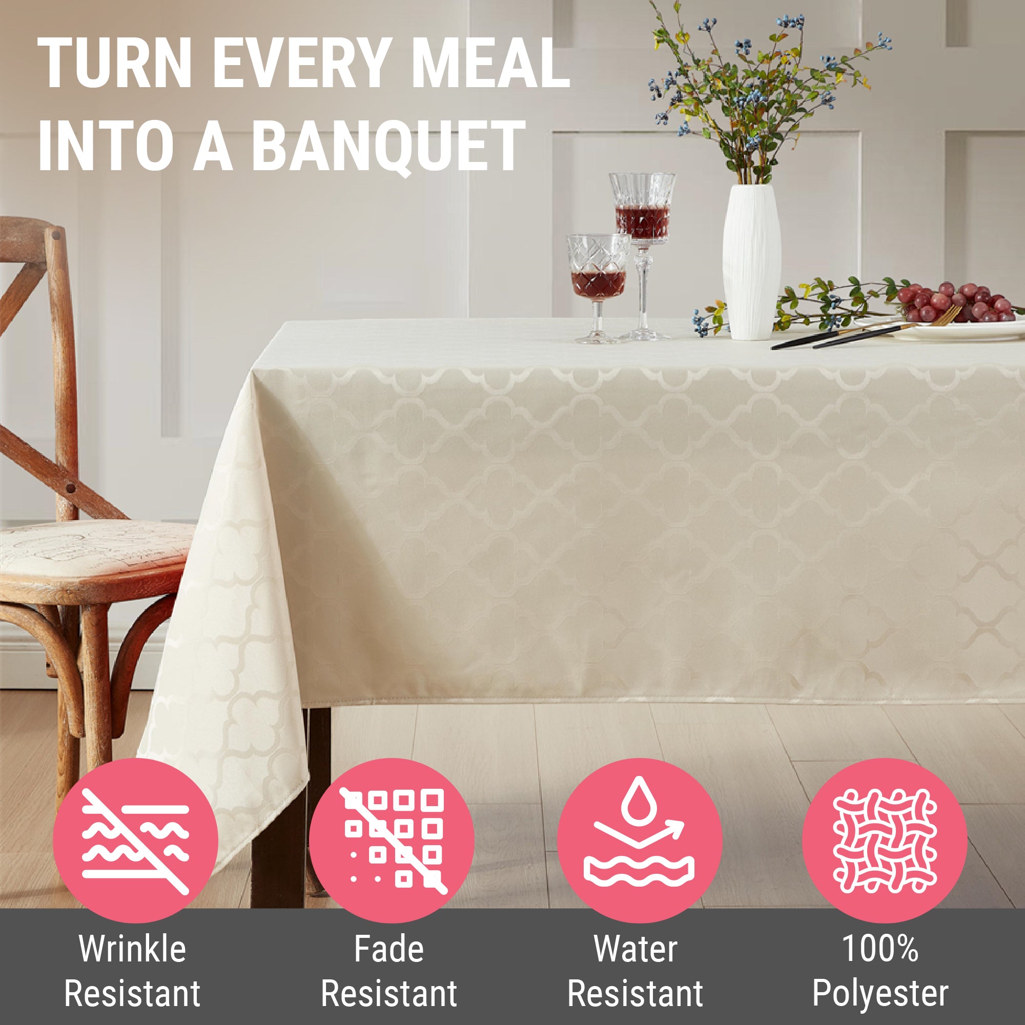 Modena Lattice Tablecloth