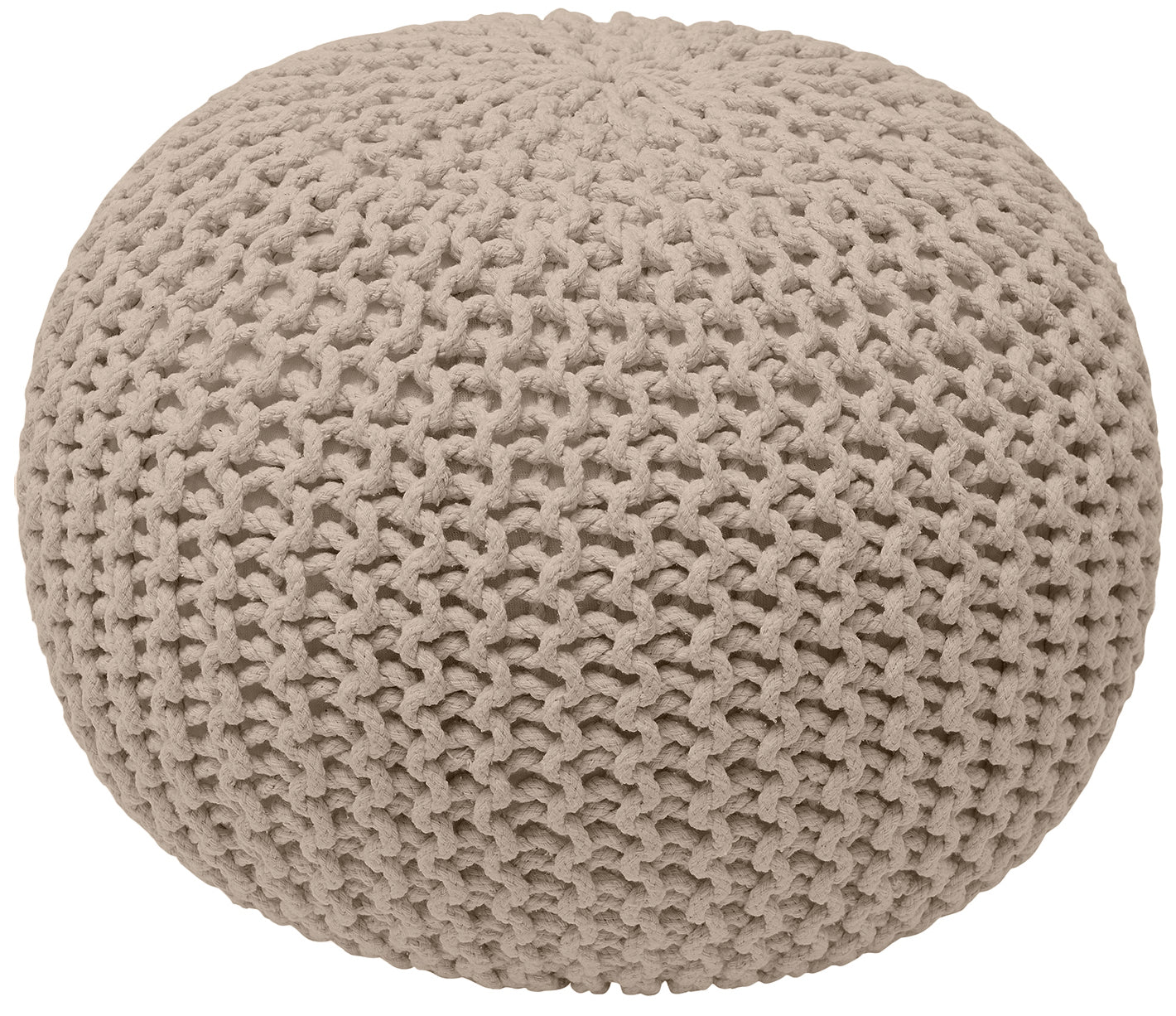 Cotton Classic Braid Pouf Ottoman