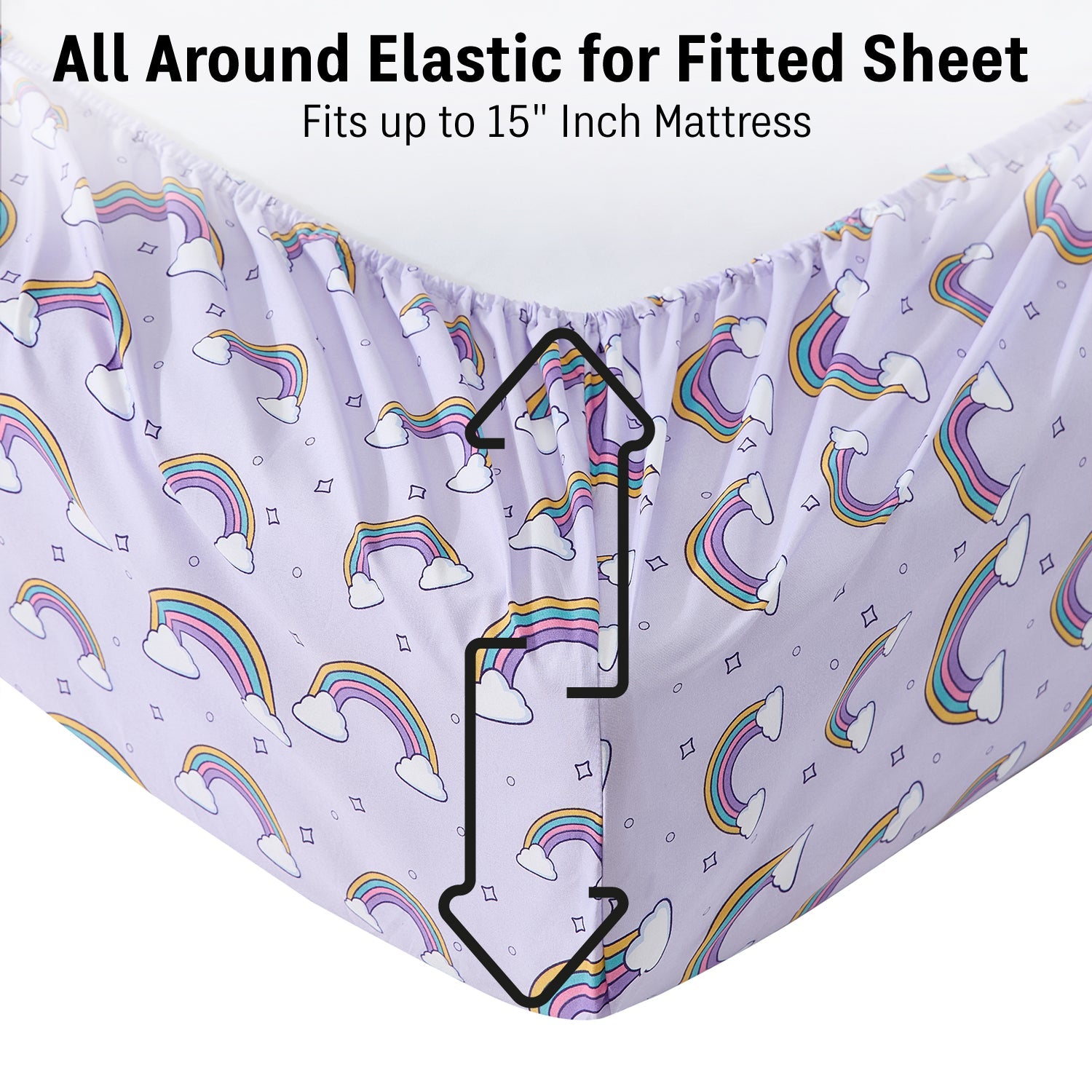 Rainbow Girls Kids Bed Sheets