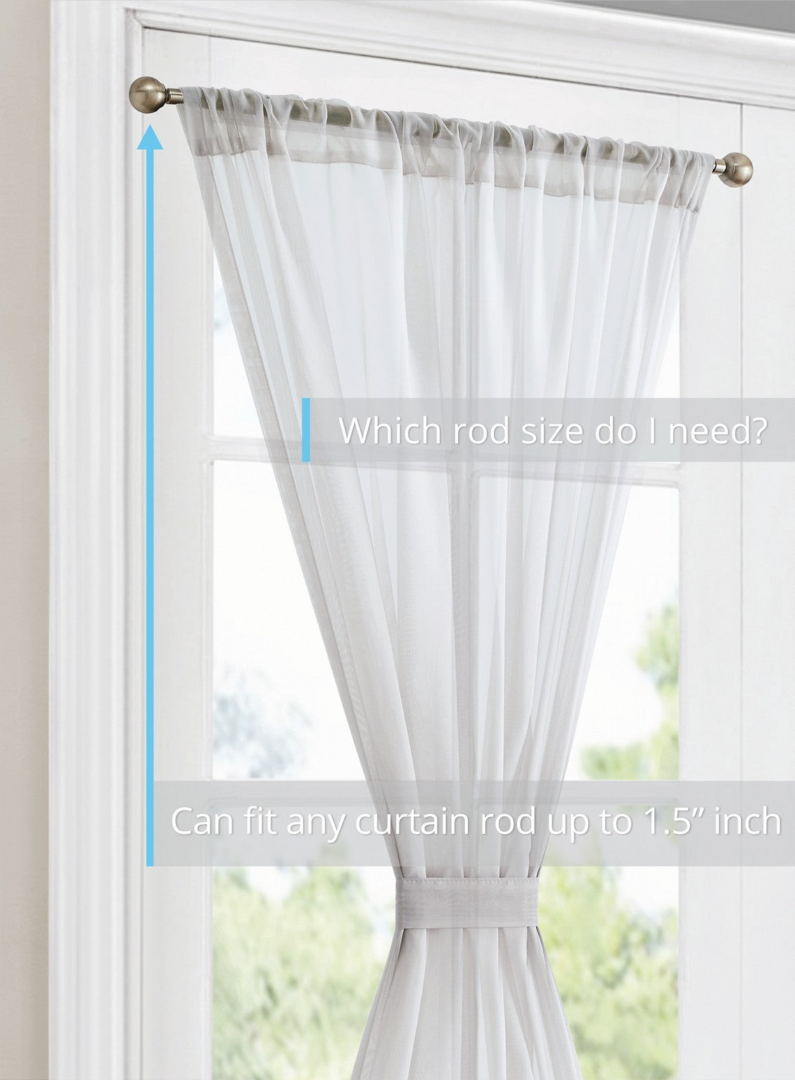 Sheer French Door Curtains