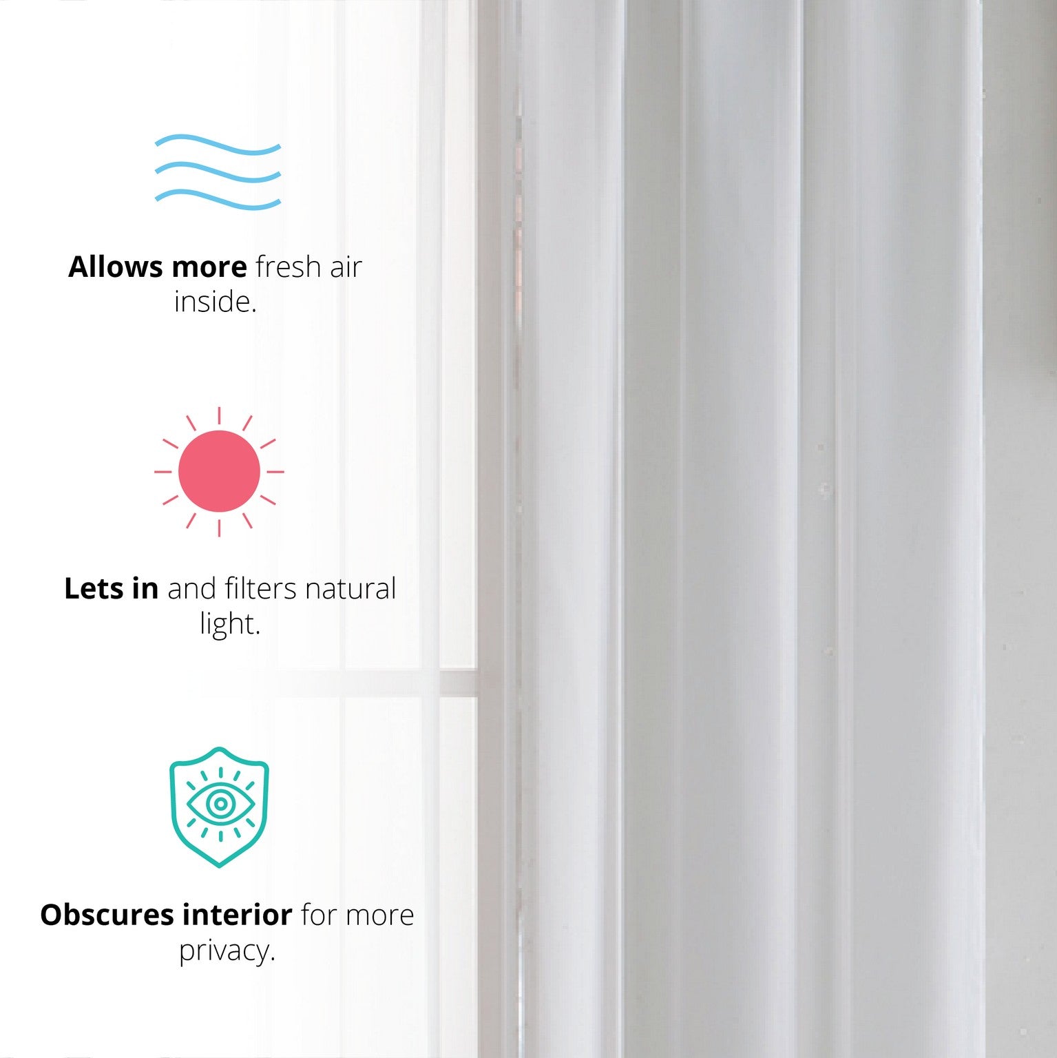 Lucento Sheer Voile Rod Pocket Curtain Panels