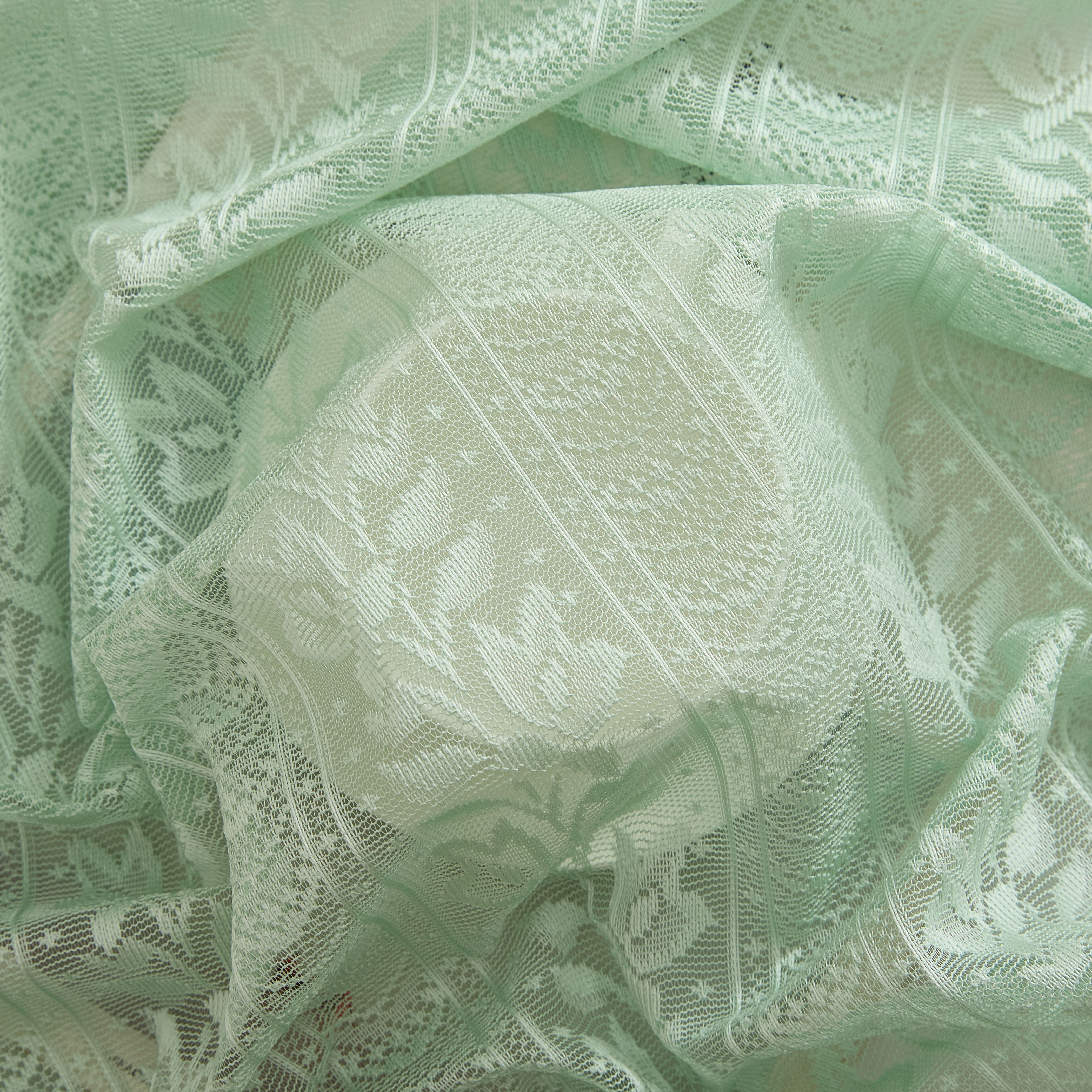 Sophia Floral Rod Pocket Lace Tiers