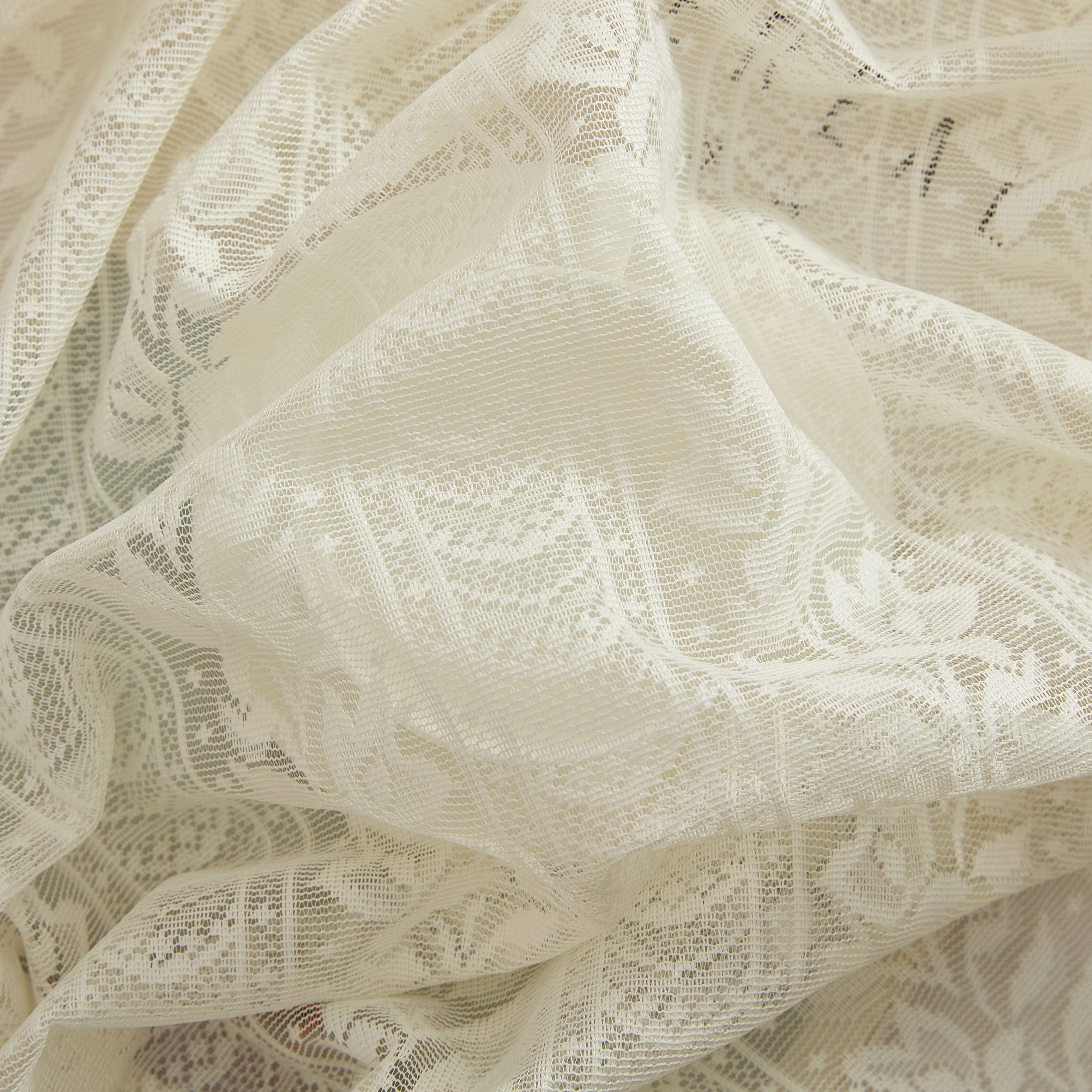 Sophia Floral Rod Pocket Lace Swags